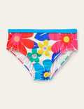 Patterned Bikini Bottoms-Multi Surf Floral