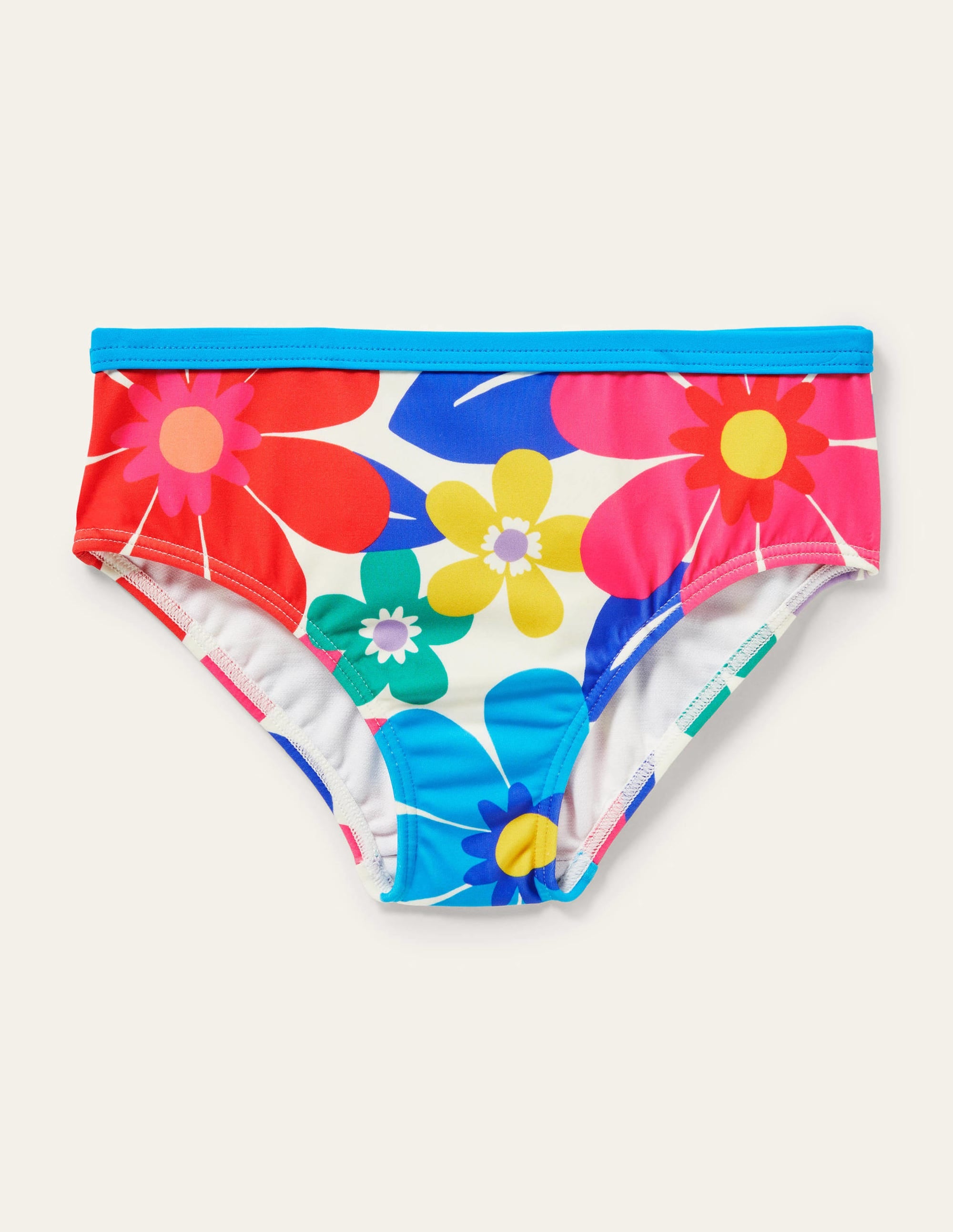 Patterned Bikini Bottoms-Multi Surf Floral - Image 1