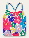 Patterned Tankini Top-Multi Surf Floral