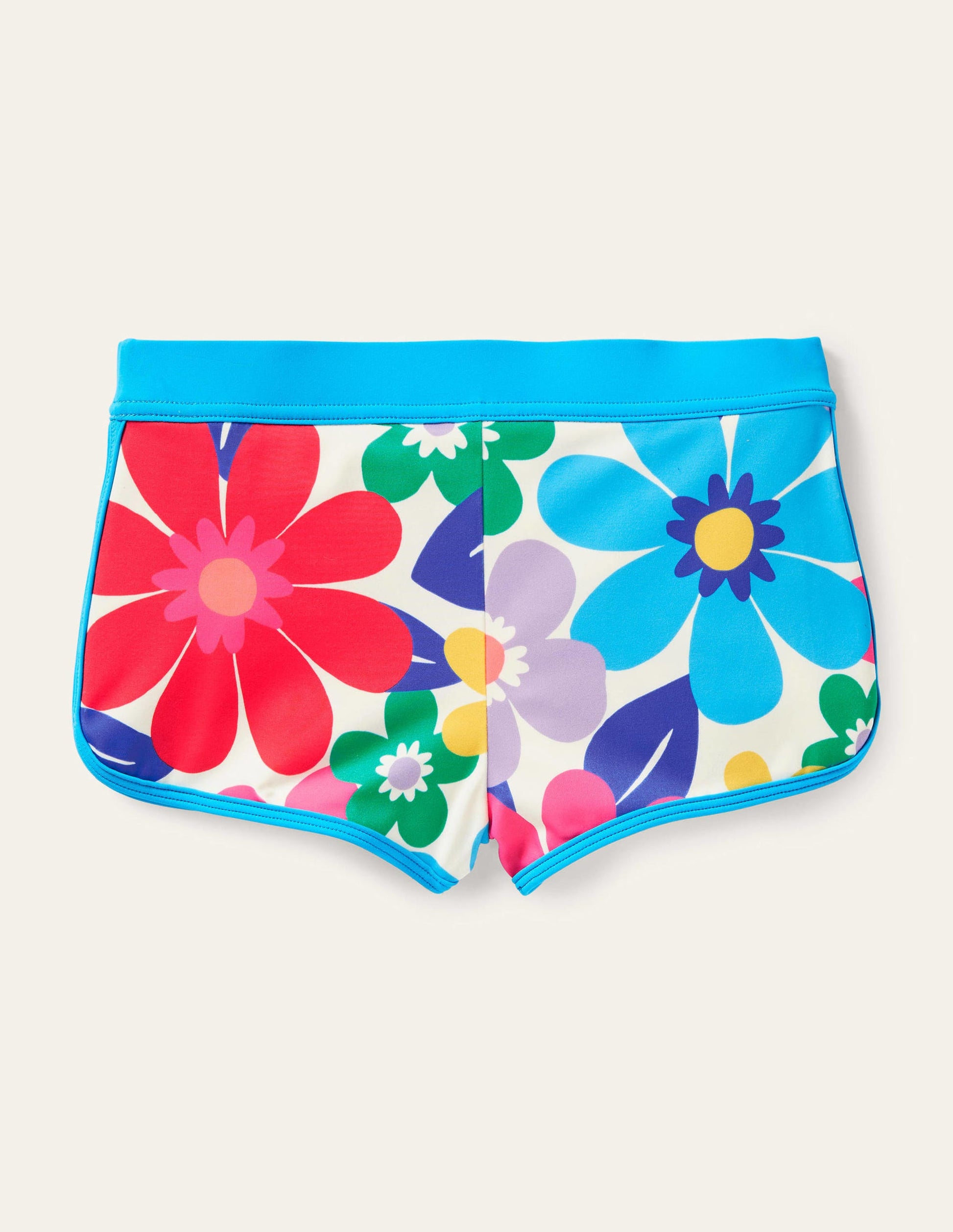 Patterned Swim Shorts-Multi Surf Floral-2