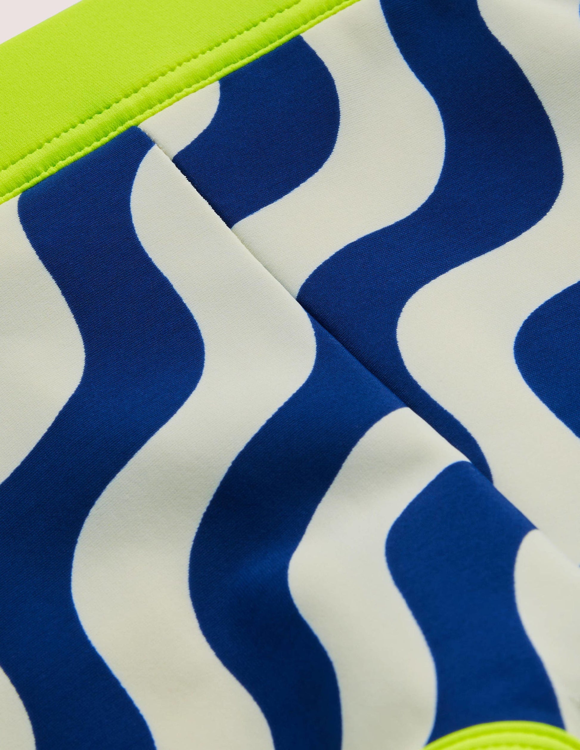 Patterned Swim Shorts-Ivory/Blue Wave-3