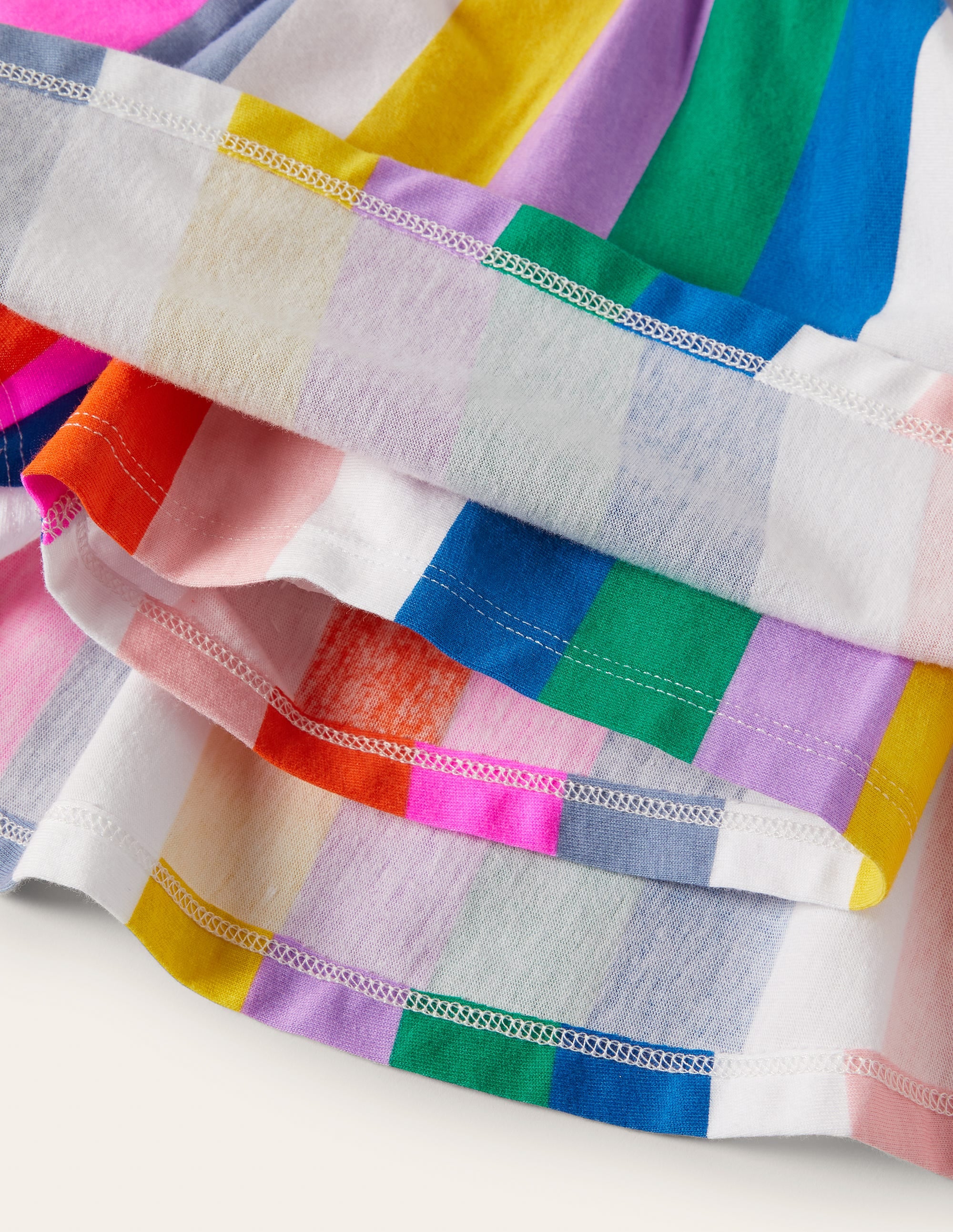 Printed Jersey Skort-Multi Rainbow Stripe - Image 3