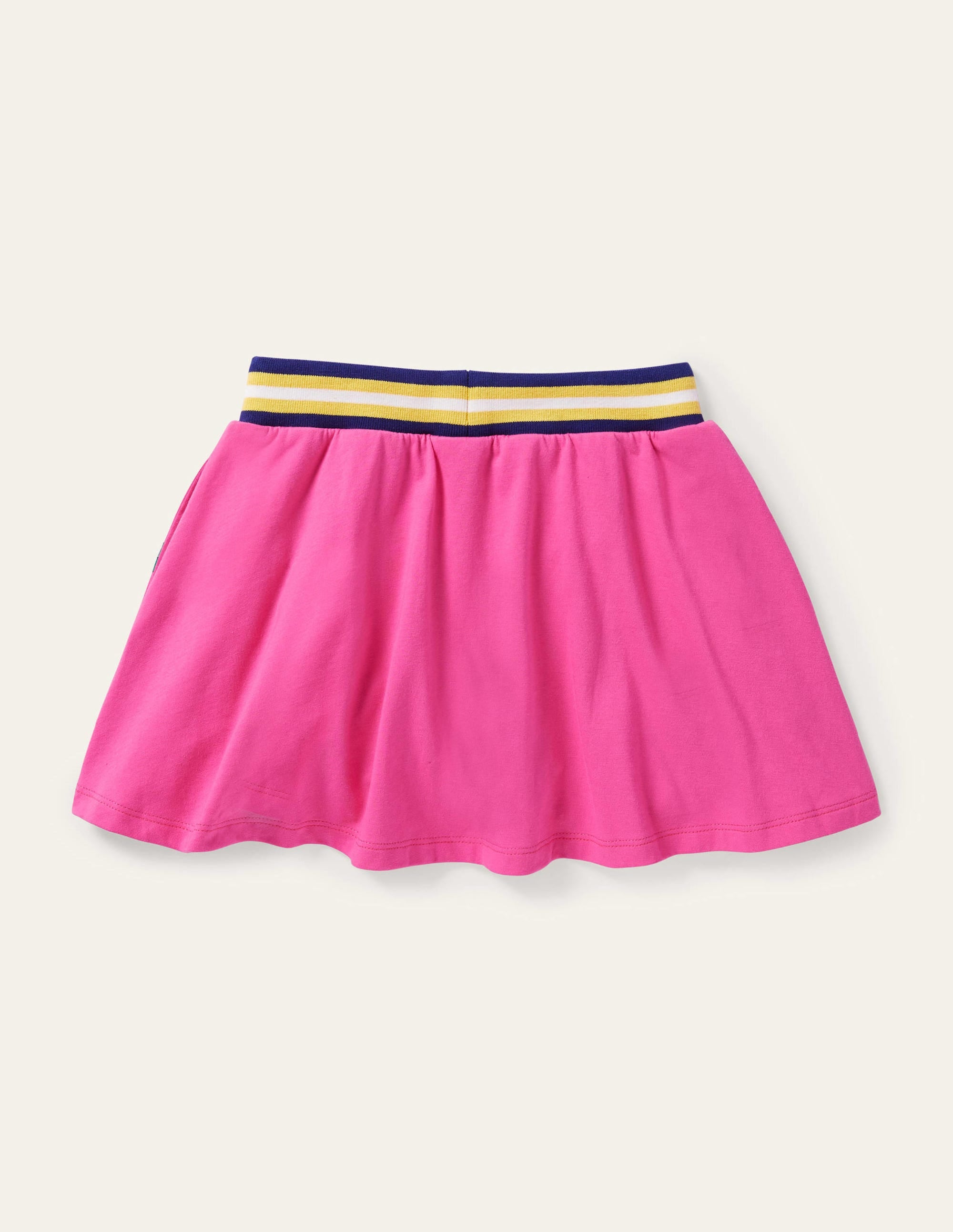 Applique Jersey Skort-Bright Petal Pink Sloth - Image 2