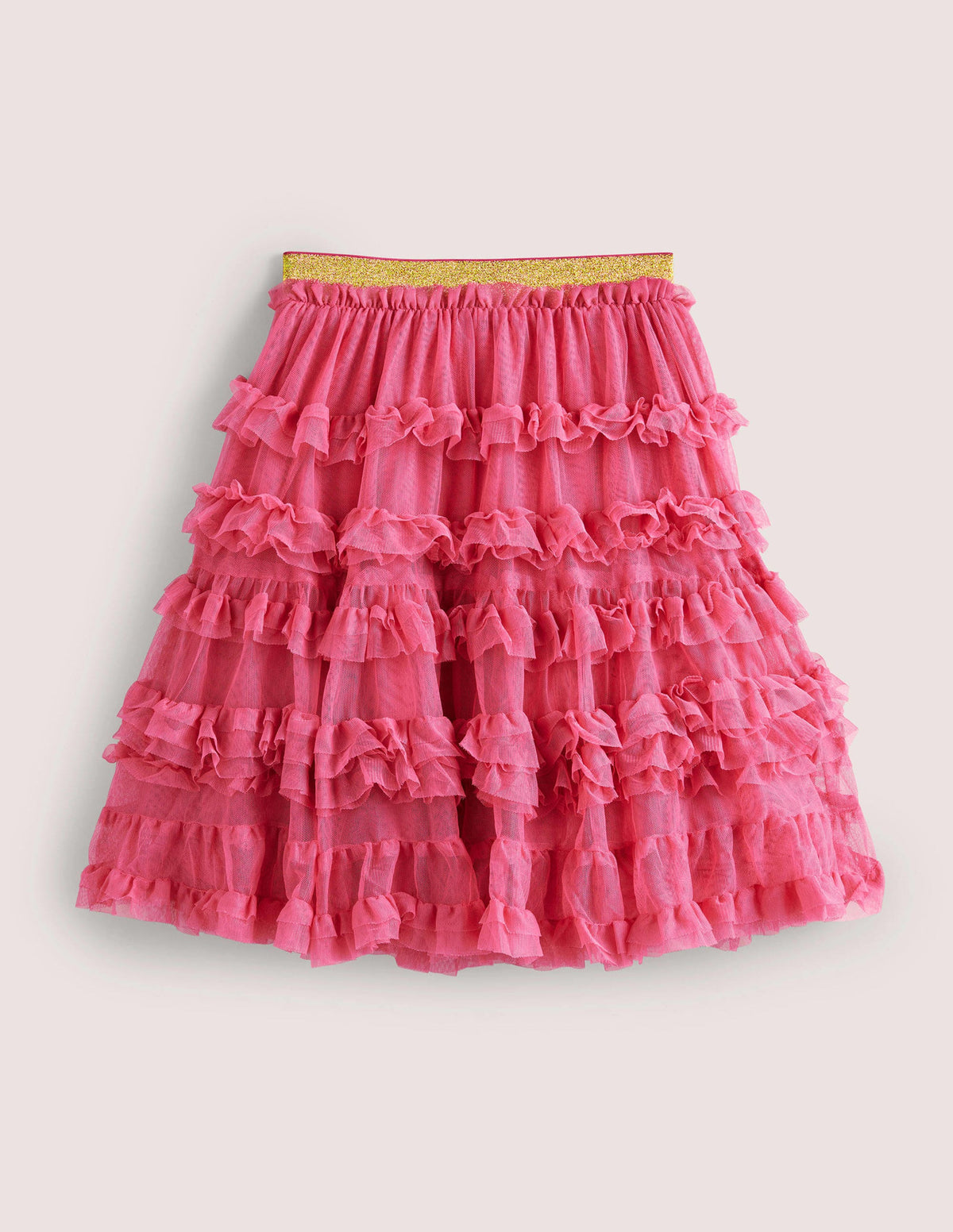 Midi Tulle Party Skirt-Pink-2