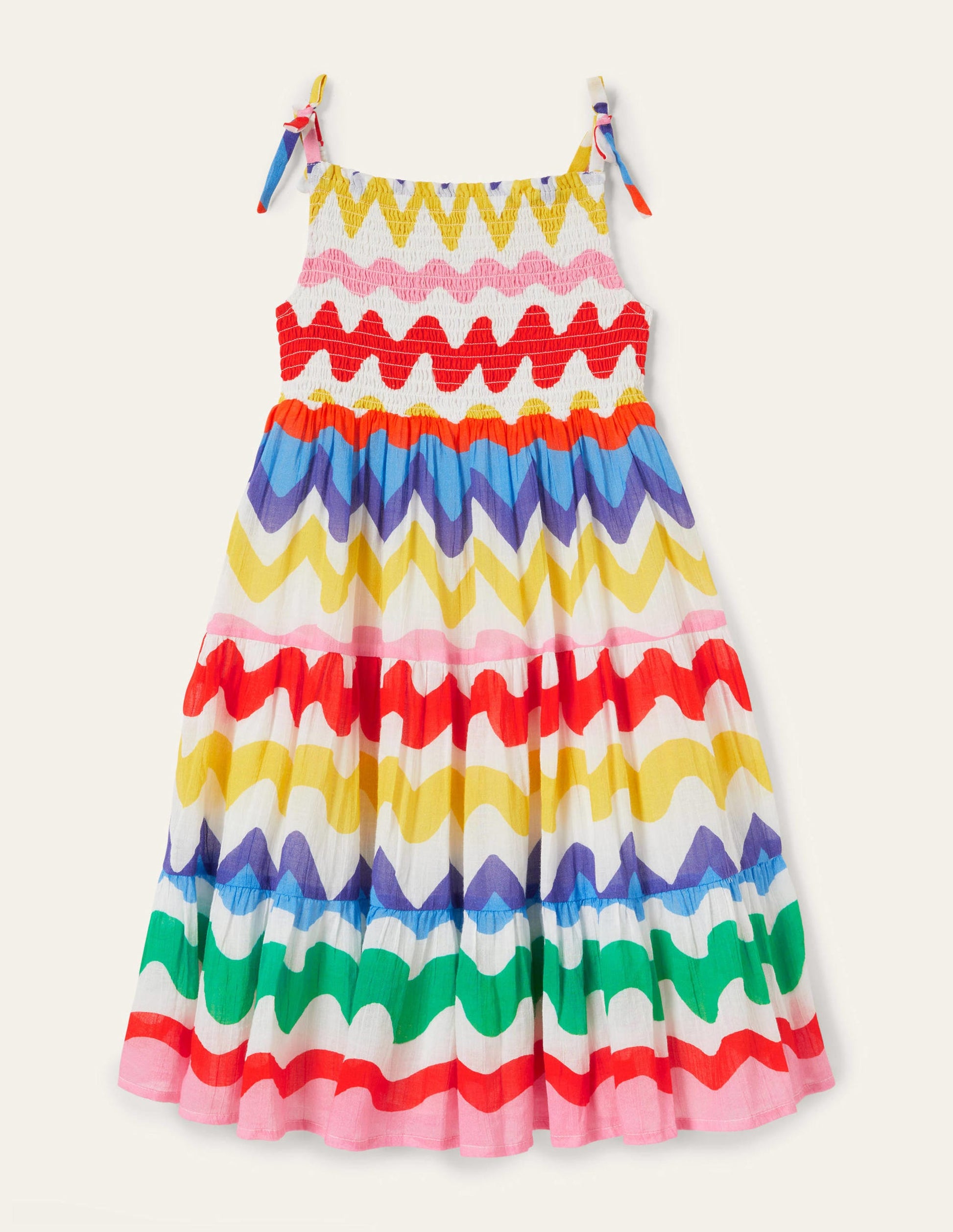 Tiered Sun Dress-Multi Ric-rac-2