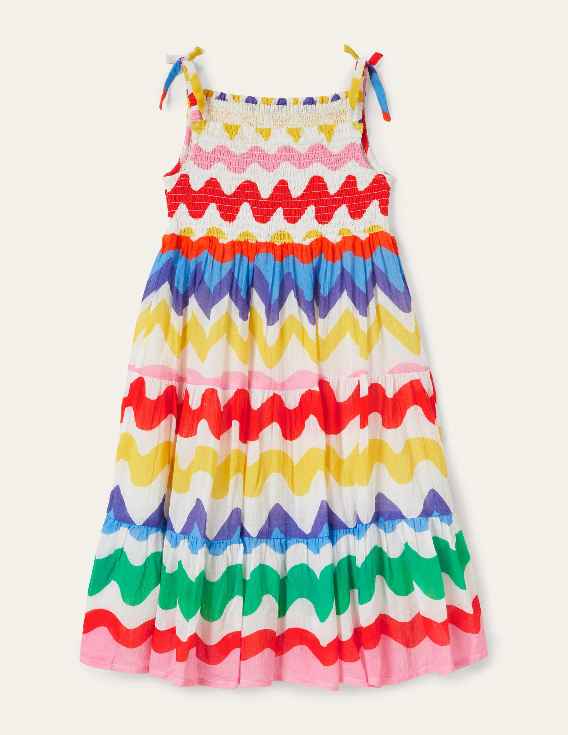 Tiered Sun Dress-Multi Ric-rac-1