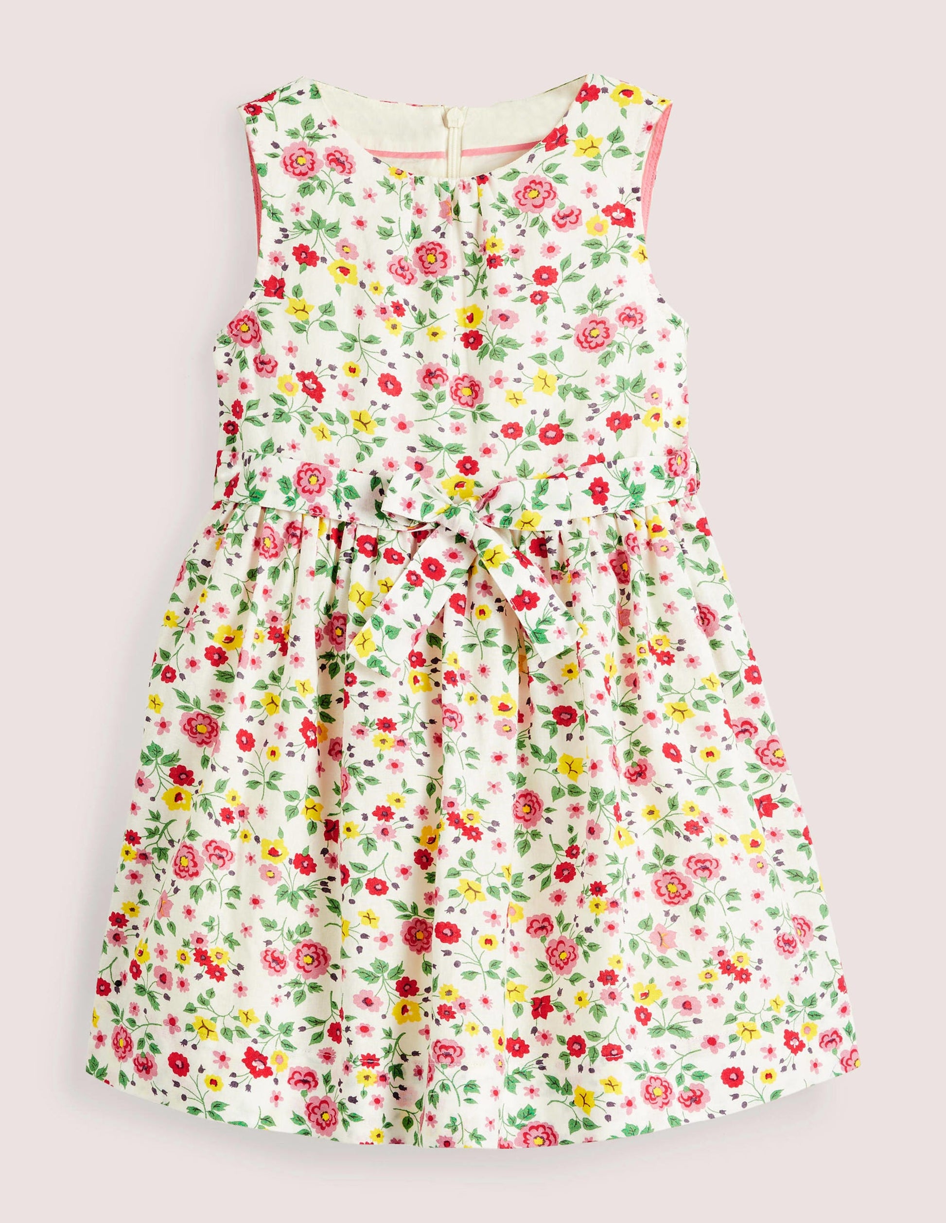 Vintage Dress-Ivory Florals-1