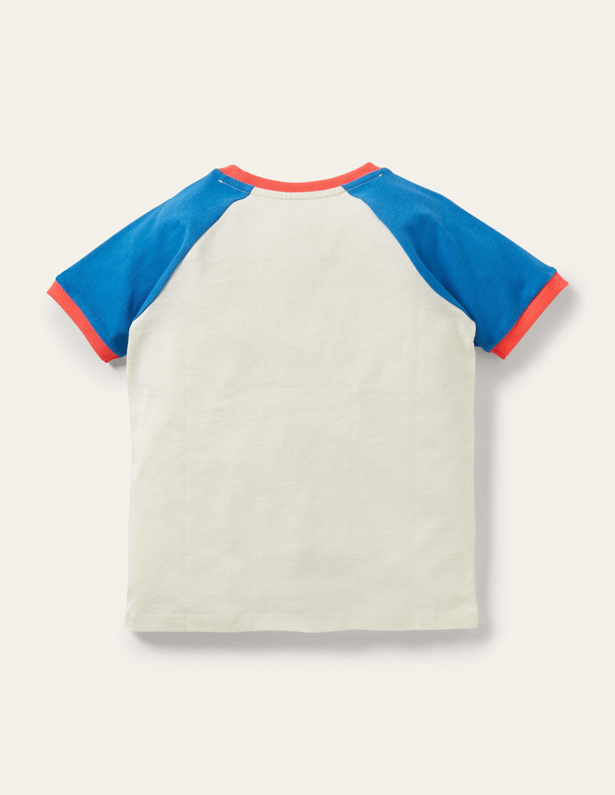 Printed Graphic Raglan T-shirt-Bright Marina Blue  Planets - Image 2