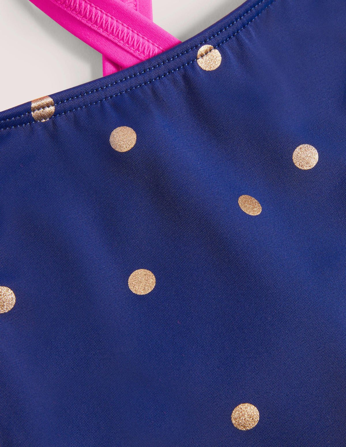 Cross-back Printed Swimsuit-Harmony Blue Gold Spot - Image 3