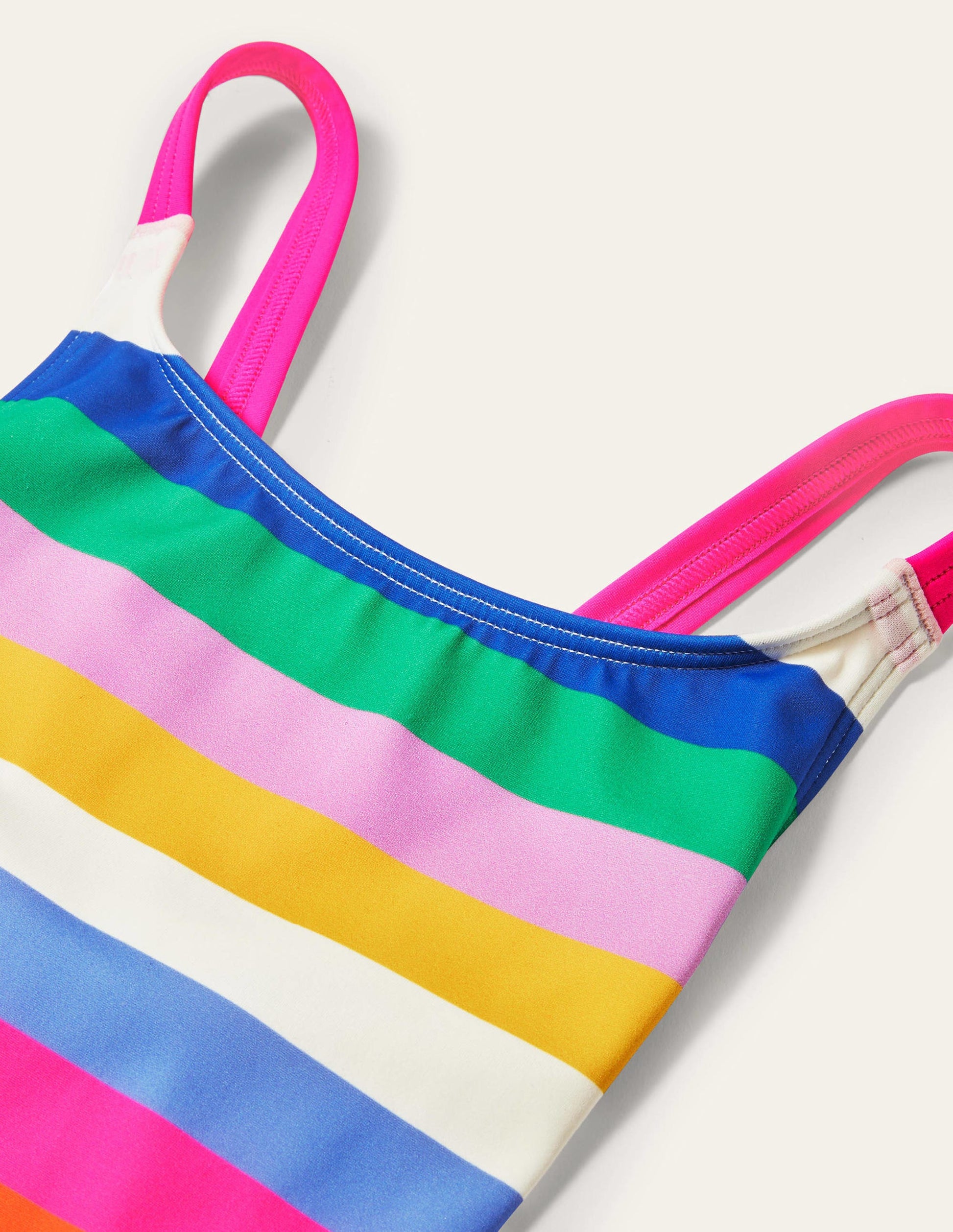 Cross-back Printed Swimsuit-Rainbow Multi-3