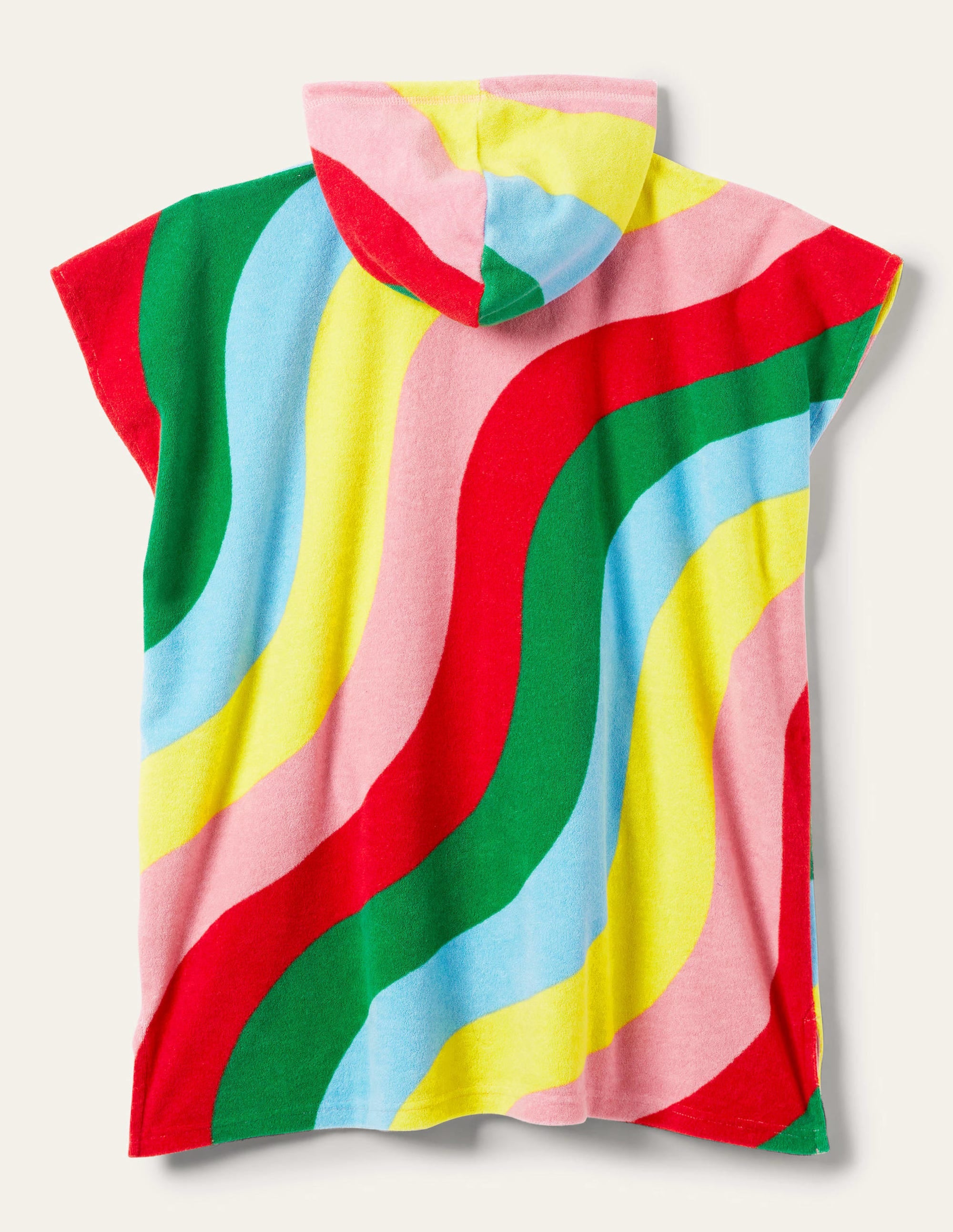 Towelling Poncho-Multi Wave - Image 2