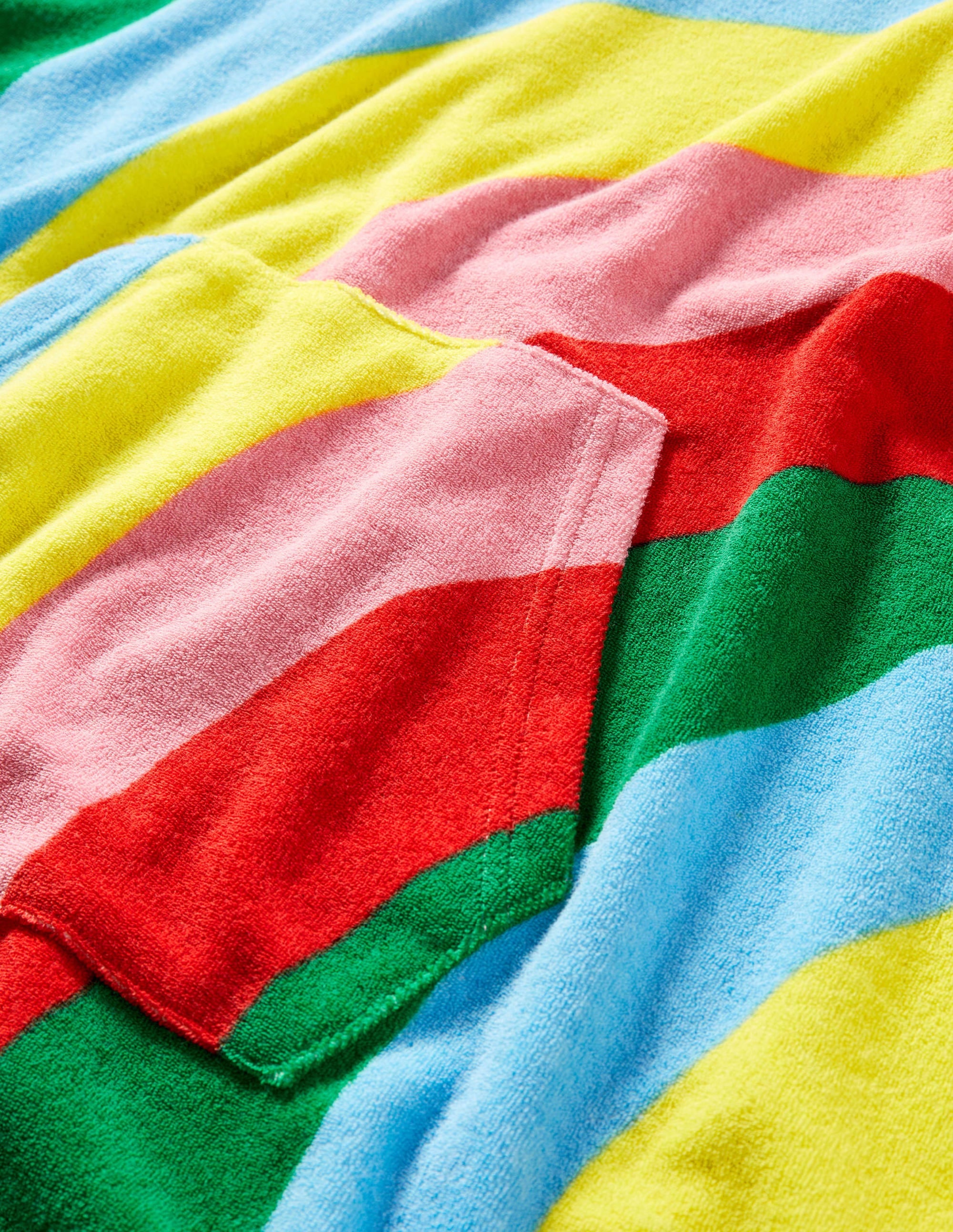 Towelling Poncho-Multi Wave - Image 3