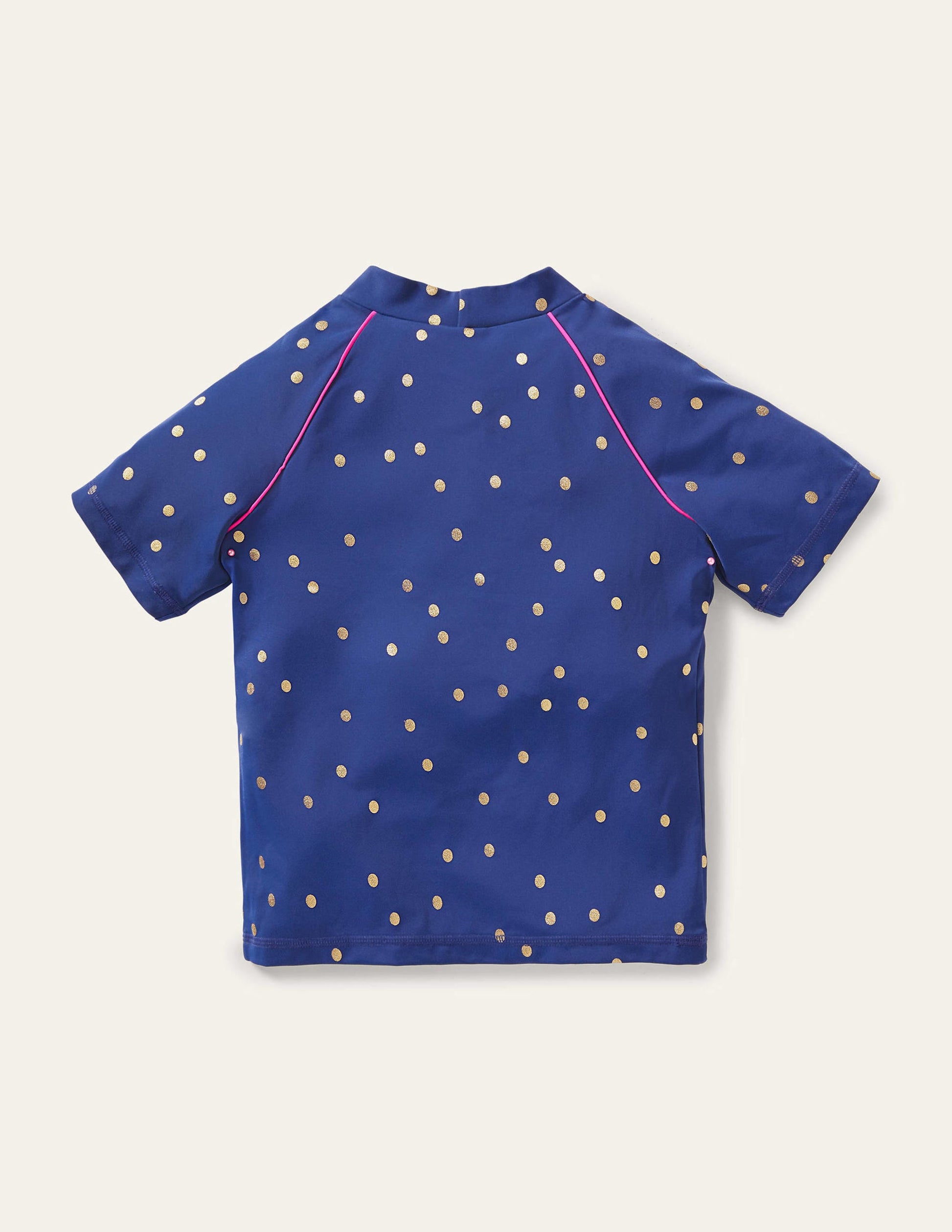 Short Sleeve Rash Vest-Harmony Blue Gold Spot-2