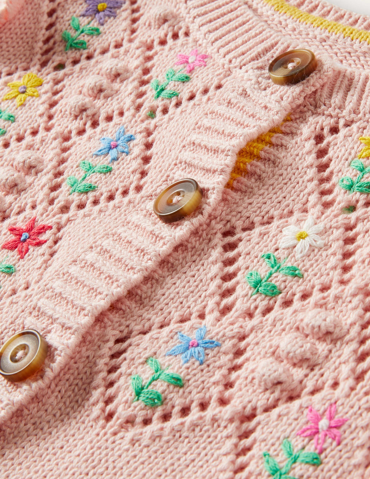 Embroidered Cardigan-Provence Dusty Pink - Image 3