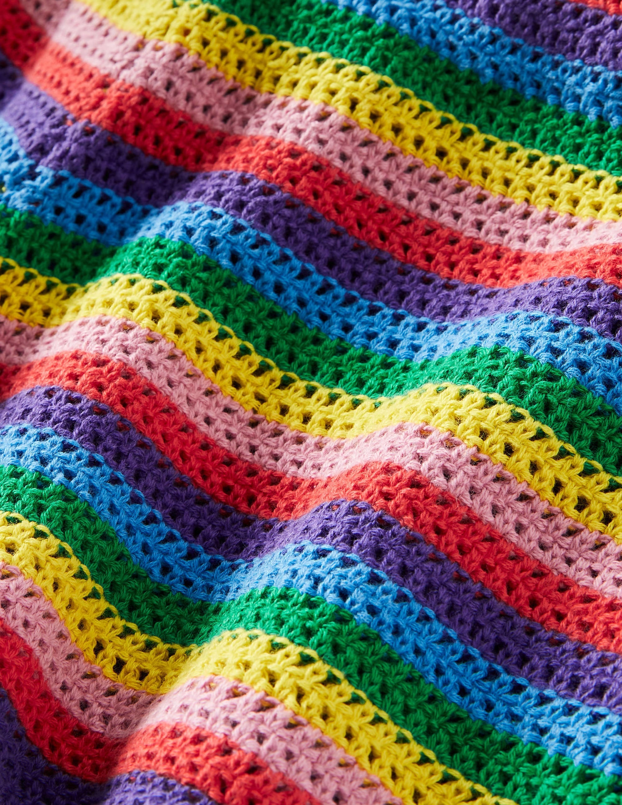 Rainbow Knitted Shorts-Multi Rainbow - Image 3