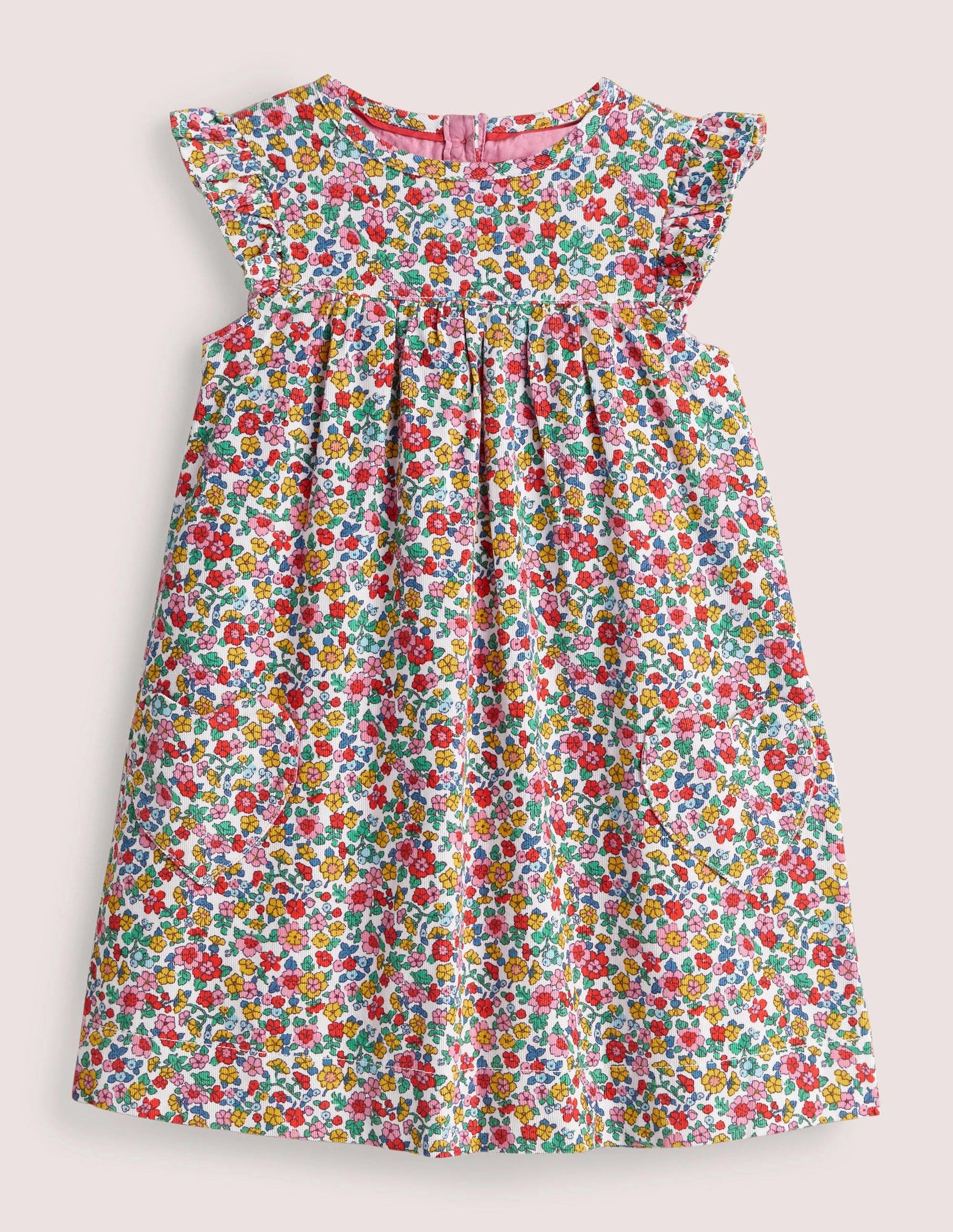 Easy Everyday Dress-Ivory Vintage Floral-1