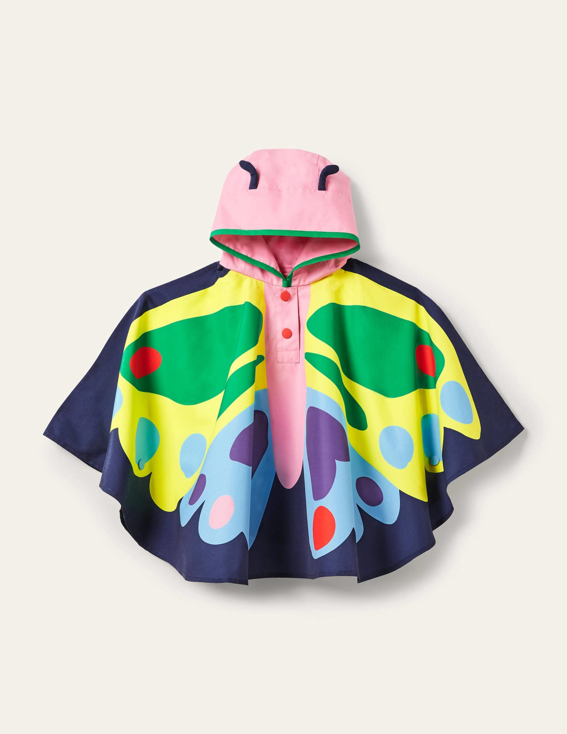 Butterfly Poncho-College Navy-1