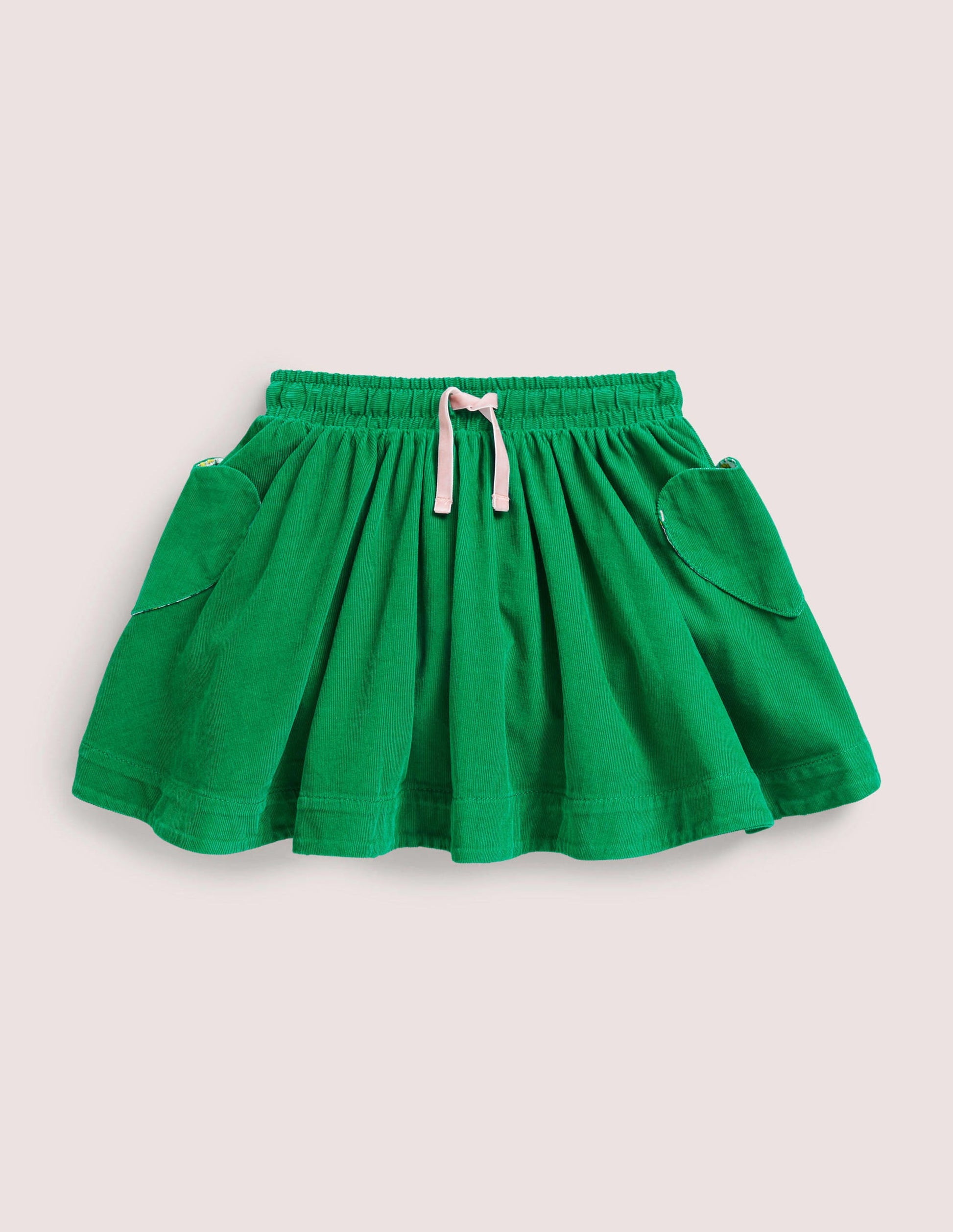 Woven Twirly Skirt-Highland Green-1