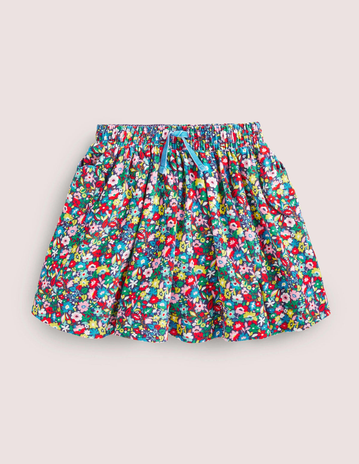 Woven Twirly Skirt-Multi Patchwork Floral - Image 1
