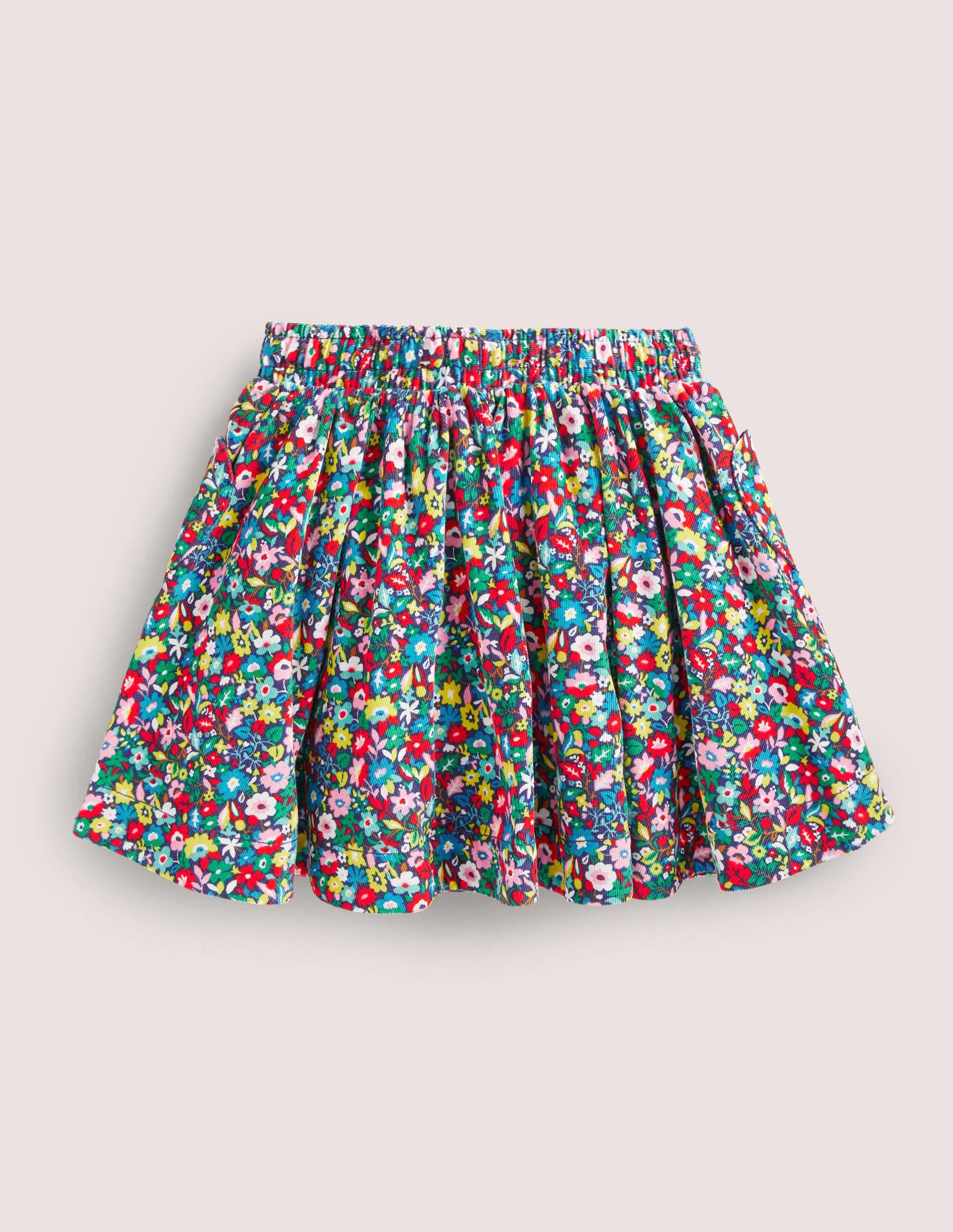 Woven Twirly Skirt-Multi Patchwork Floral - Image 2
