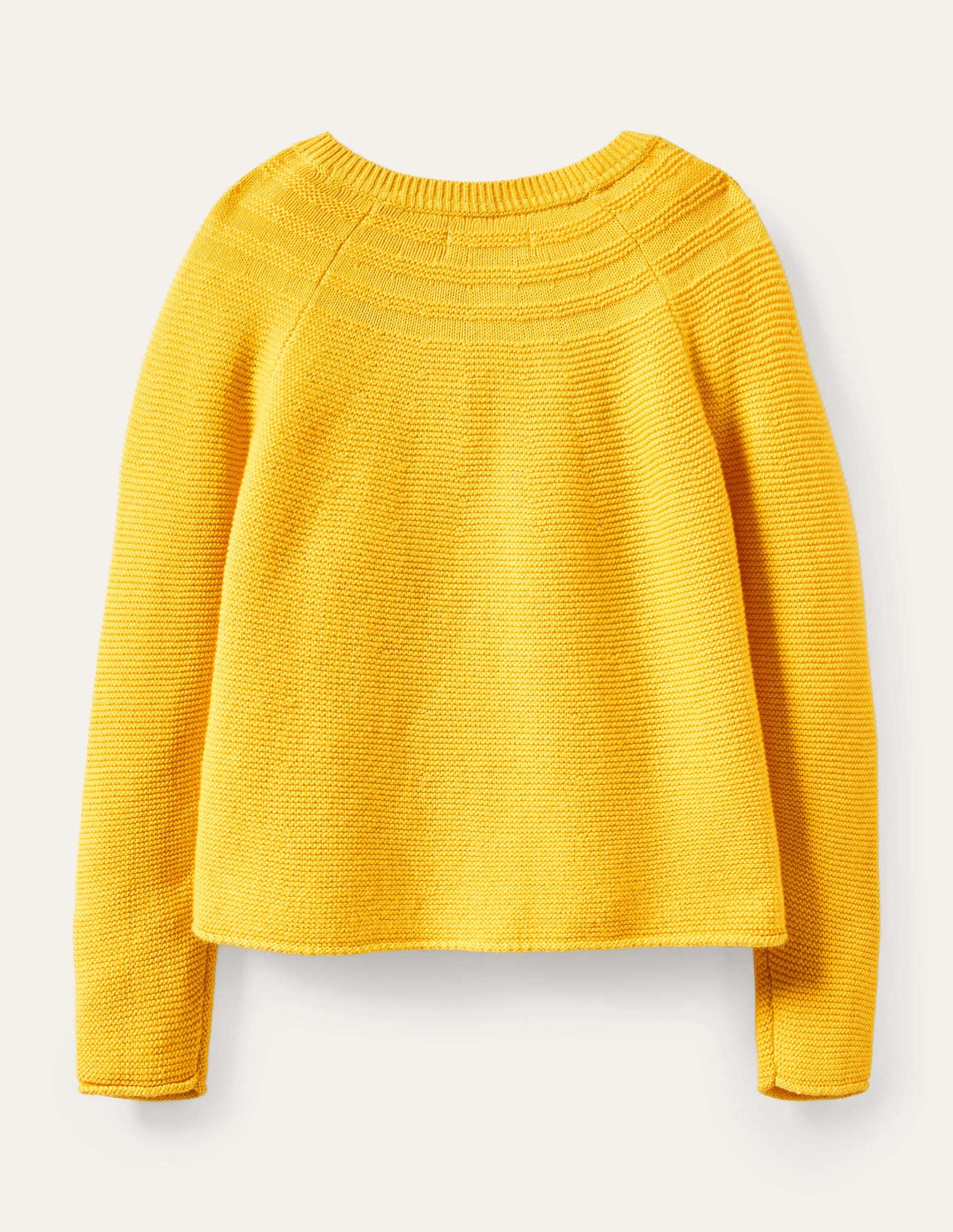 Cotton Cashmere Mix Cardigan-Sweetcorn Yellow - Image 2