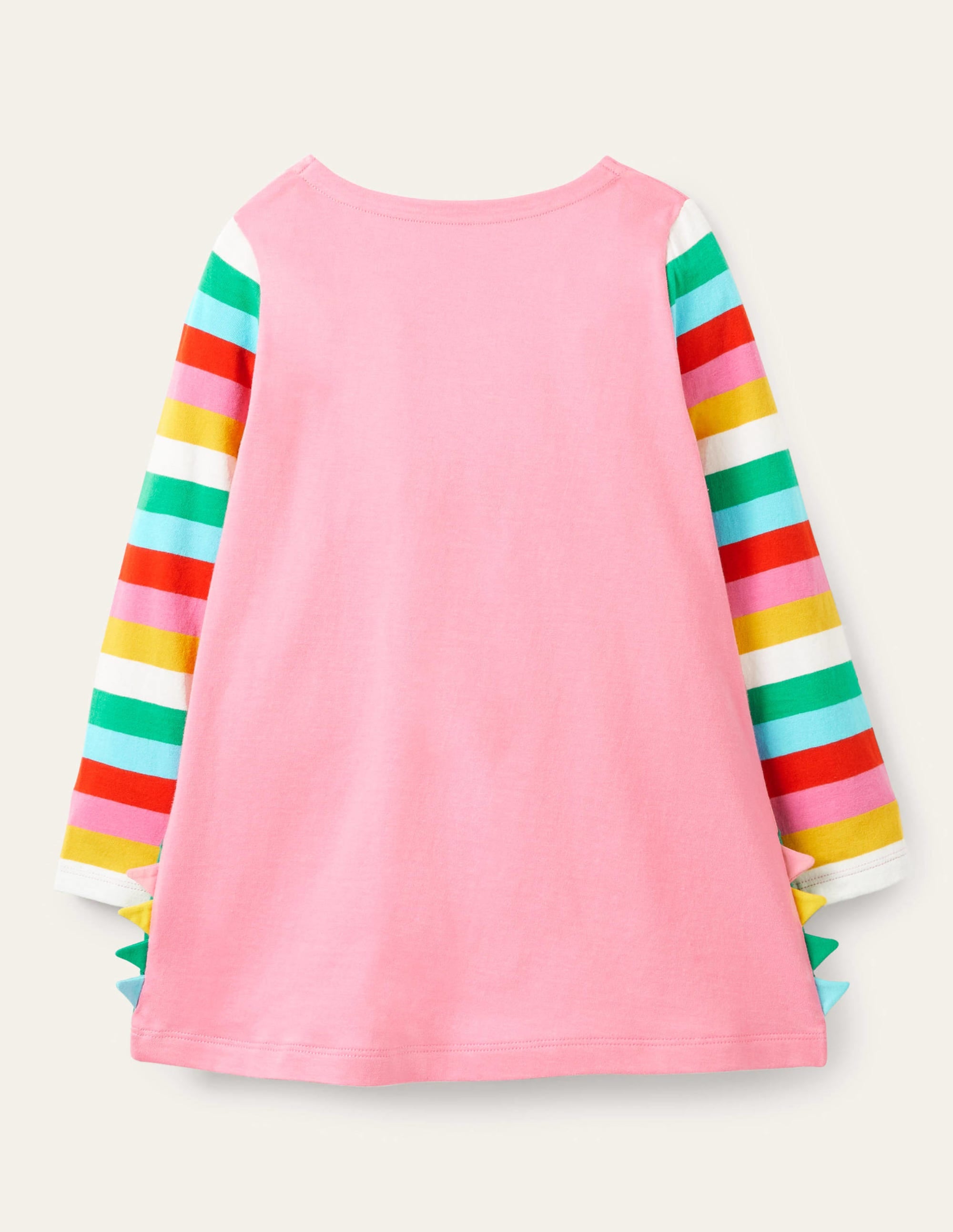 Fun Appliqué Tunic-Pink Lemonade Dinosaur - Image 2