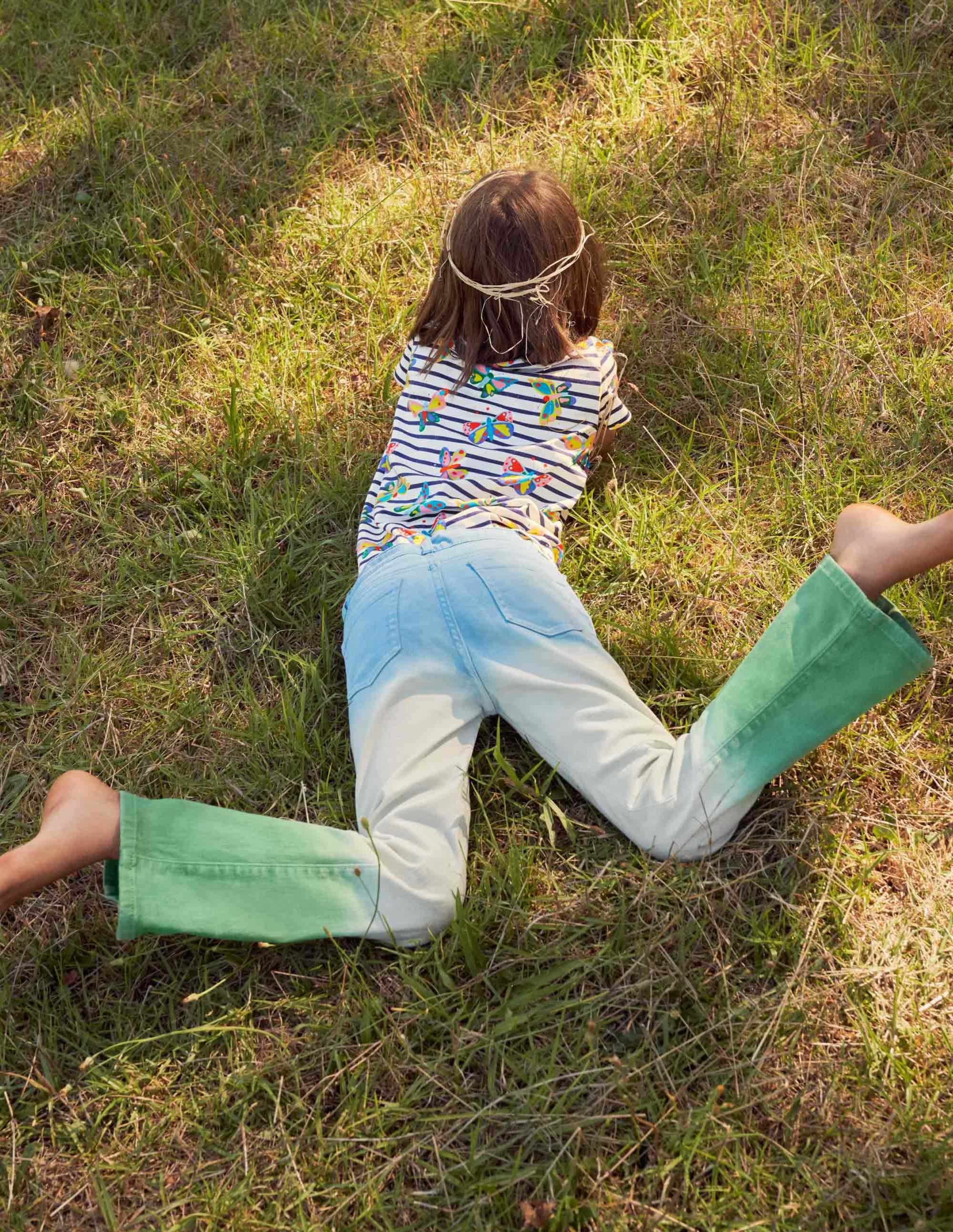 Flared Jeans-Surfboard Blue/Green Ombre - Image 5