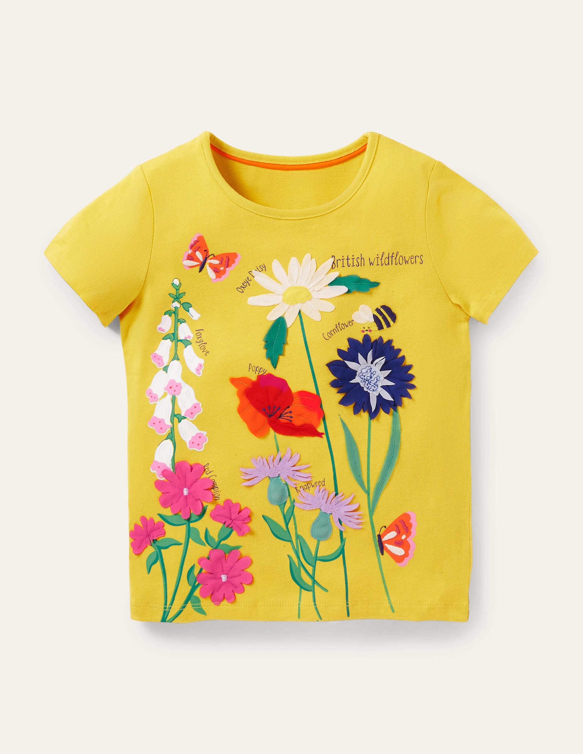 Flutter Fun Fact T-shirt-Daffodil Yellow Flowers - Image 1