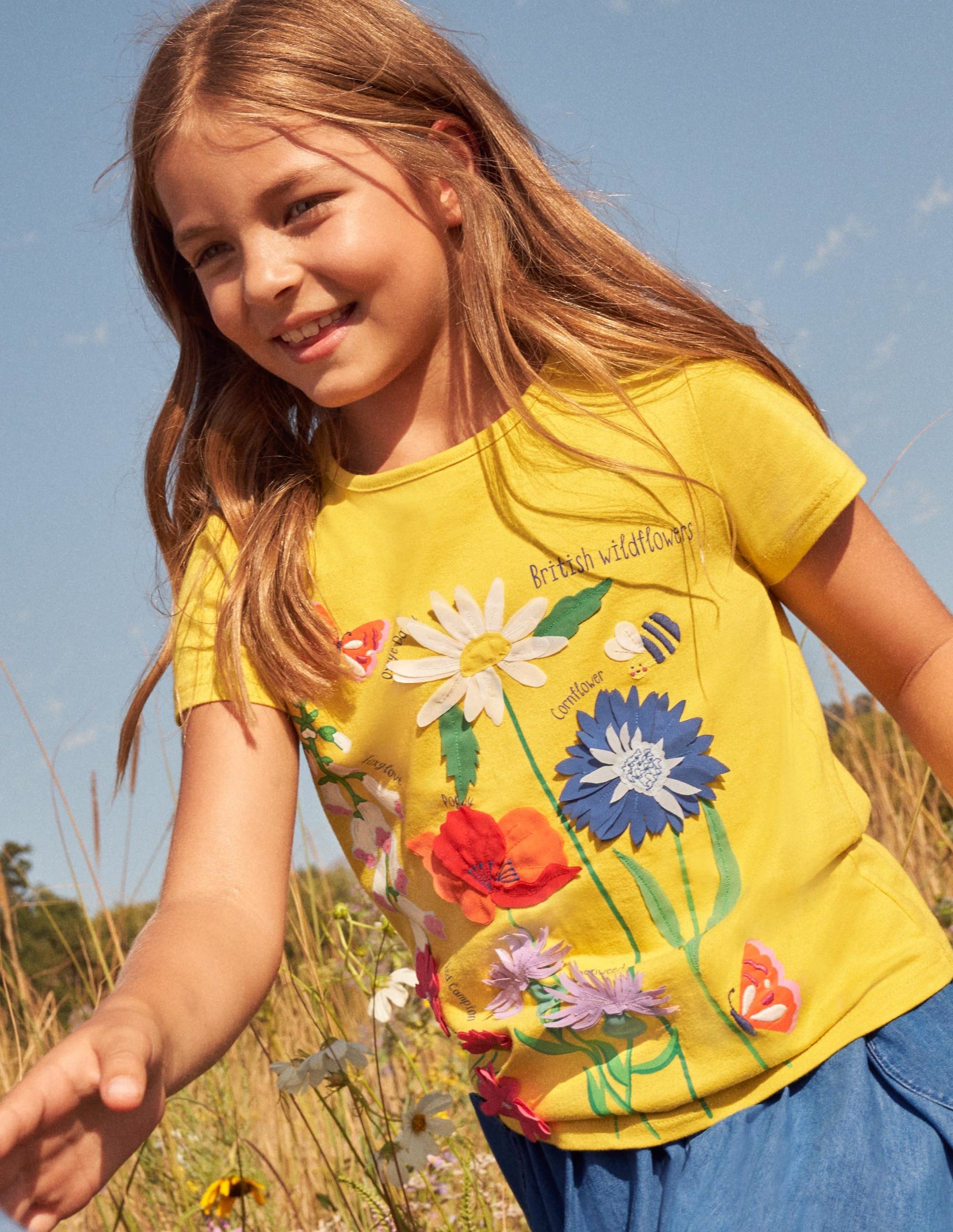 Flutter Fun Fact T-shirt-Daffodil Yellow Flowers - Image 4