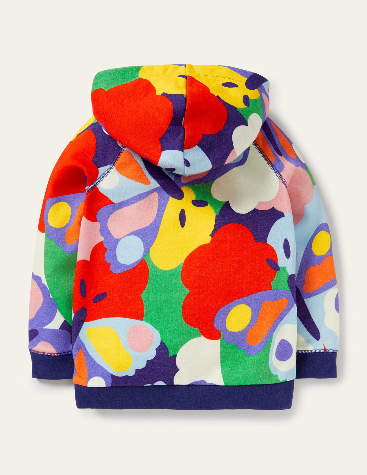 Printed Hoodie-Multi Bonkers Butterfly-2