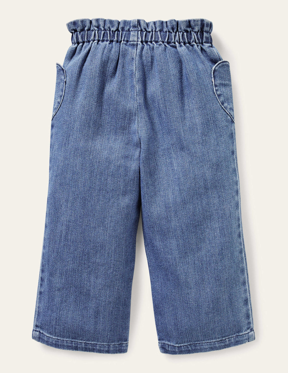 Wide Leg Pull On Pants-Mid Vintage Denim - Image 2