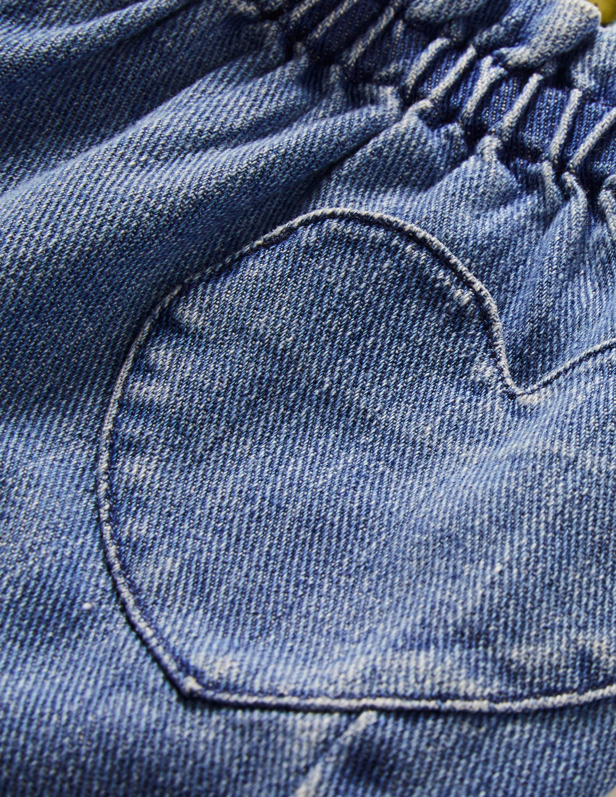 Wide Leg Pull On Pants-Mid Vintage Denim - Image 3