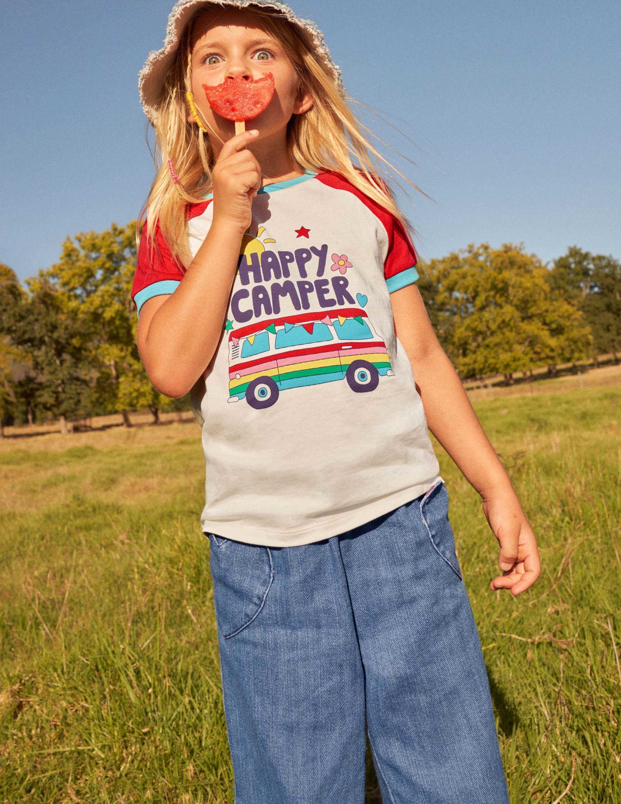 Wide Leg Pull On Pants-Mid Vintage Denim - Image 5