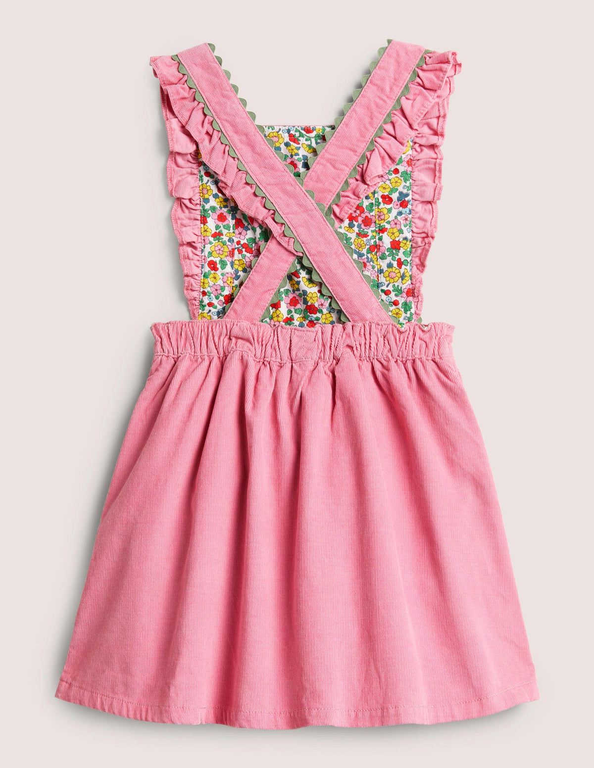 Woven Pinafore Dress-Formica Pink - Image 2