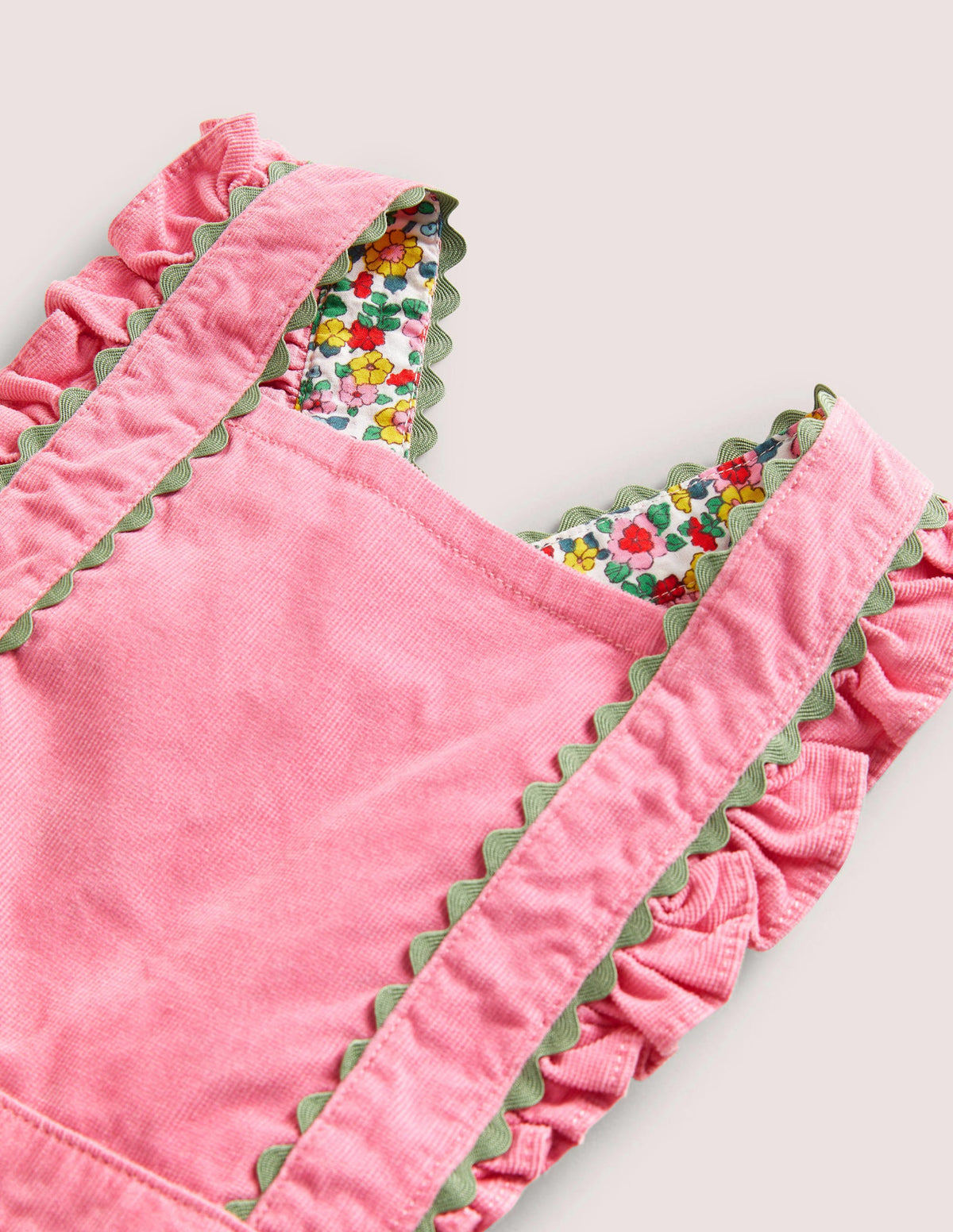 Woven Pinafore Dress-Formica Pink-3