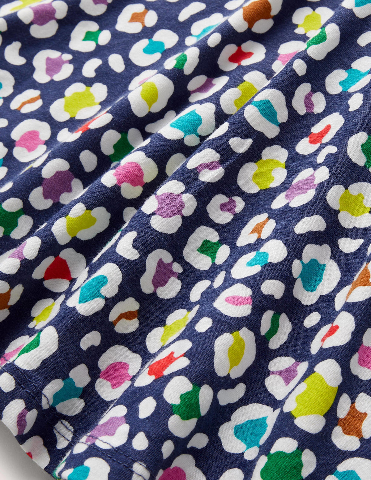 Twirly Skater Dress-Starboard Blue Leopard - Image 3