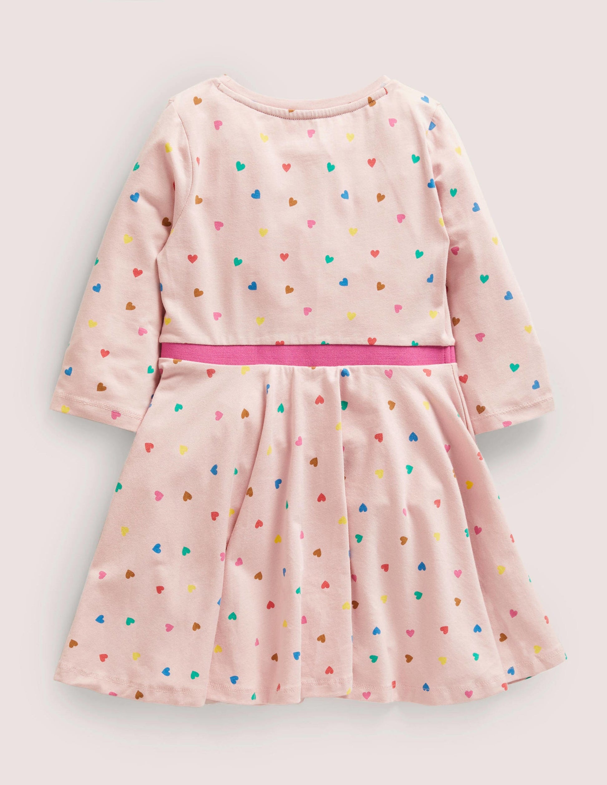 Twirly Skater Dress-Boto Pink Hearts-2