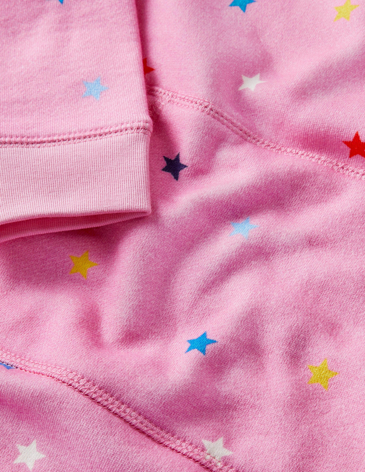 Multi Star Pink Sweatshirt Tunic-Bright Petal Pink Stars - Image 3