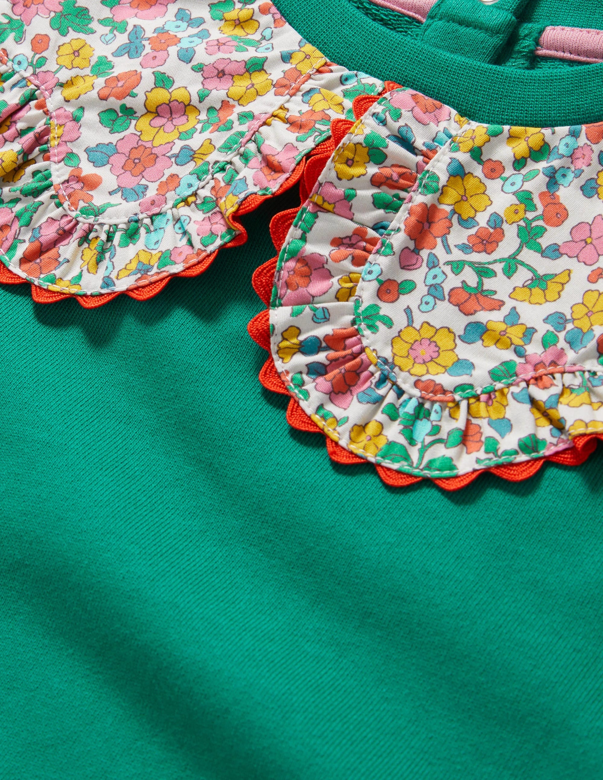 Collared Sweatshirt-Shady Glade Green - Image 3