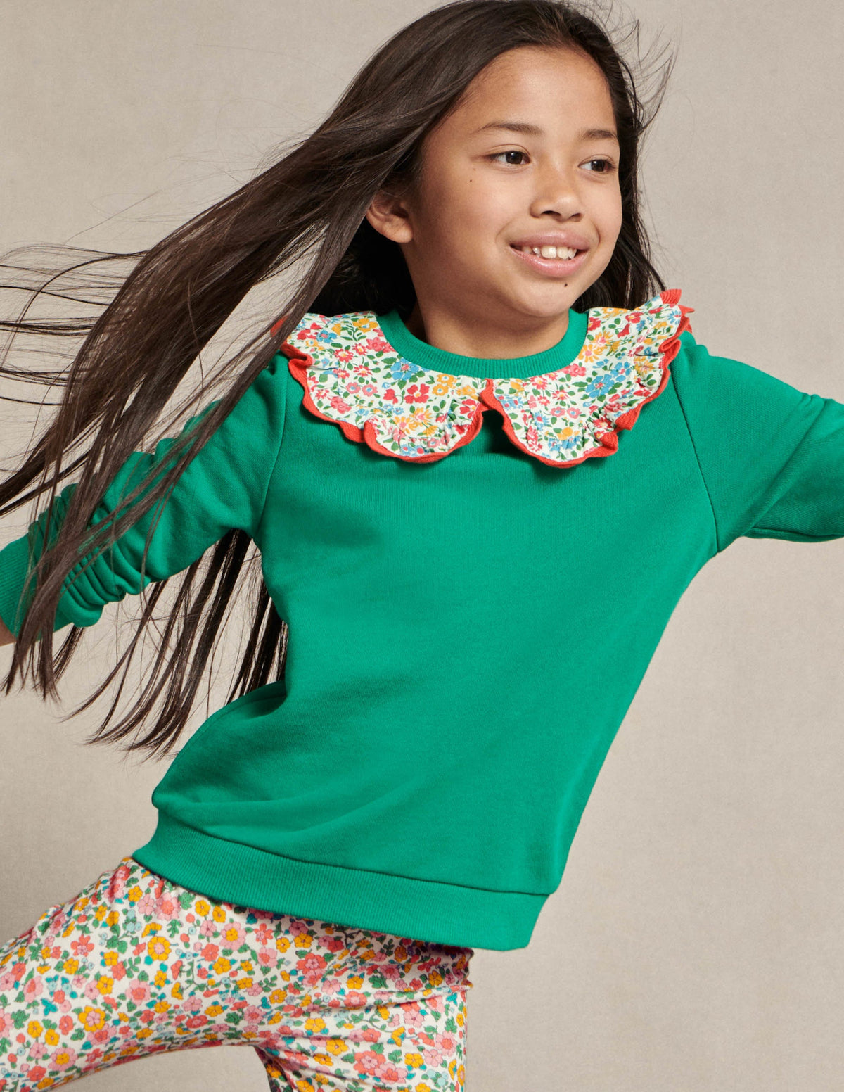 Collared Sweatshirt-Shady Glade Green - Image 6