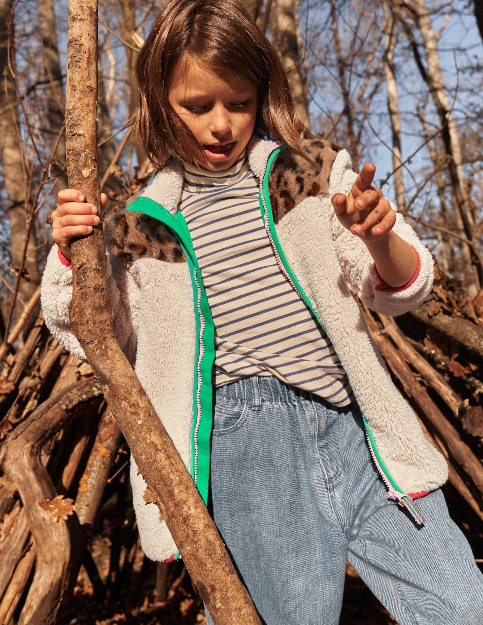 Borg Jacket-Ivory/Leopard Colourblock-5
