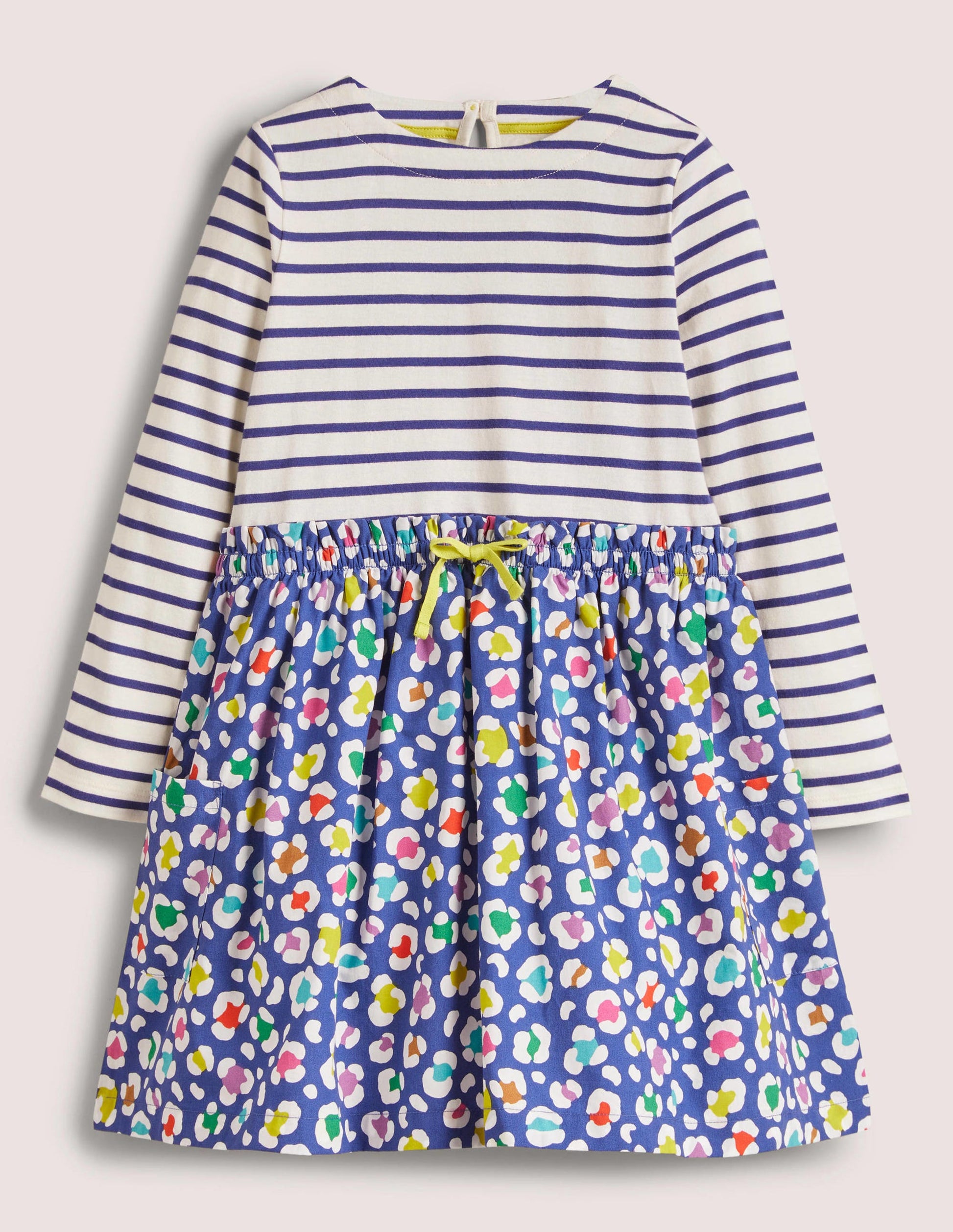 Hotchpotch Dress-Starboard Blue/ Multi Leopard-1