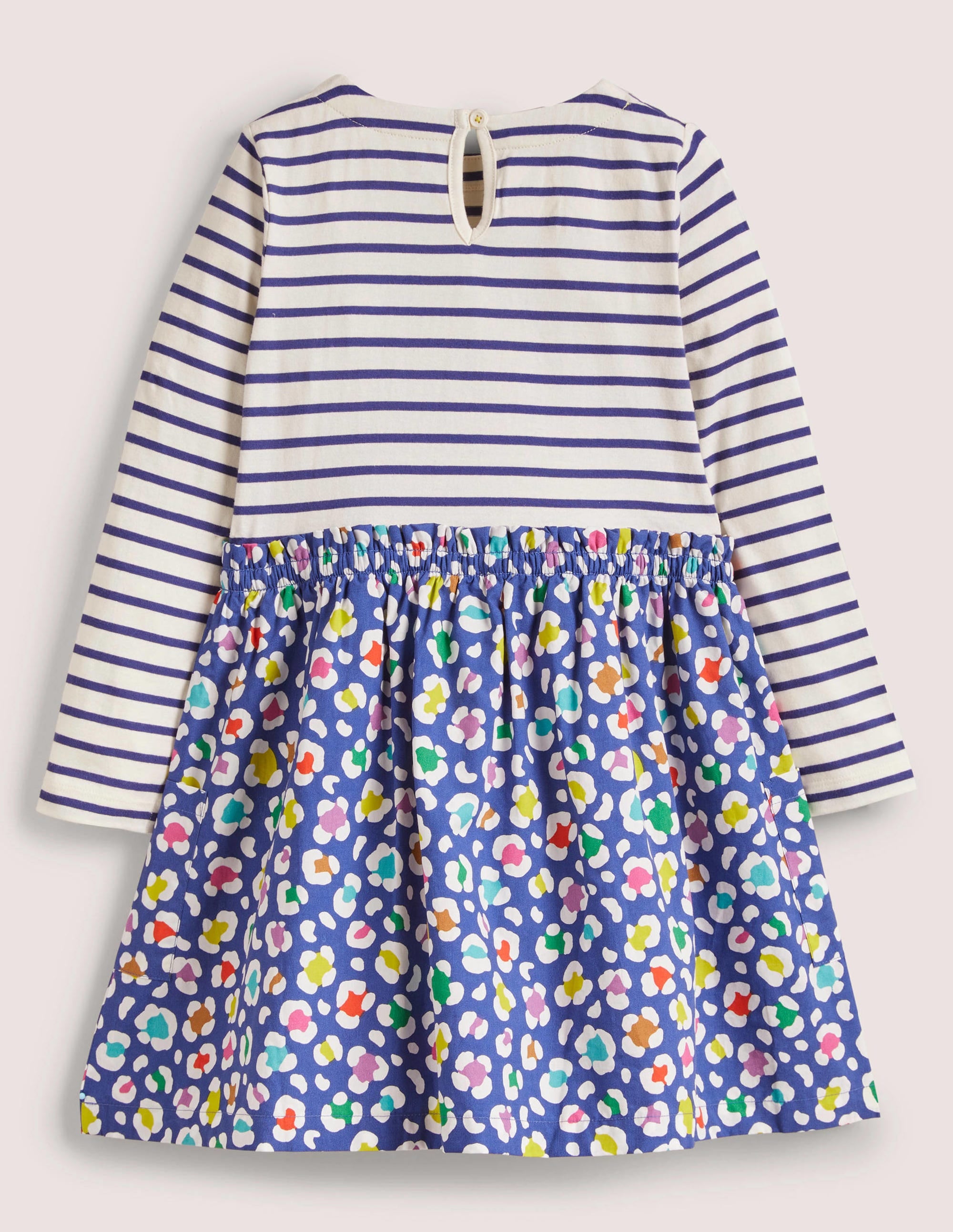 Hotchpotch Dress-Starboard Blue/ Multi Leopard - Image 2