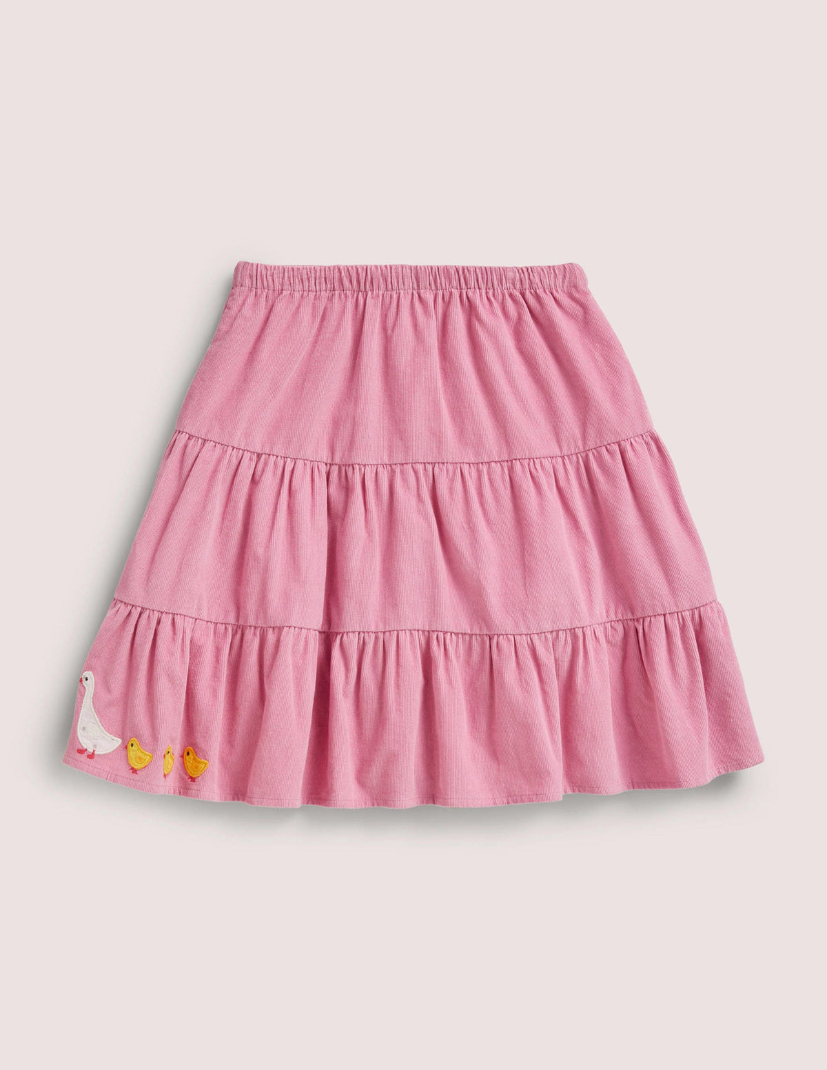 Cord Appliqué Midi Skirt-Formica Pink Farm Animals - Image 2