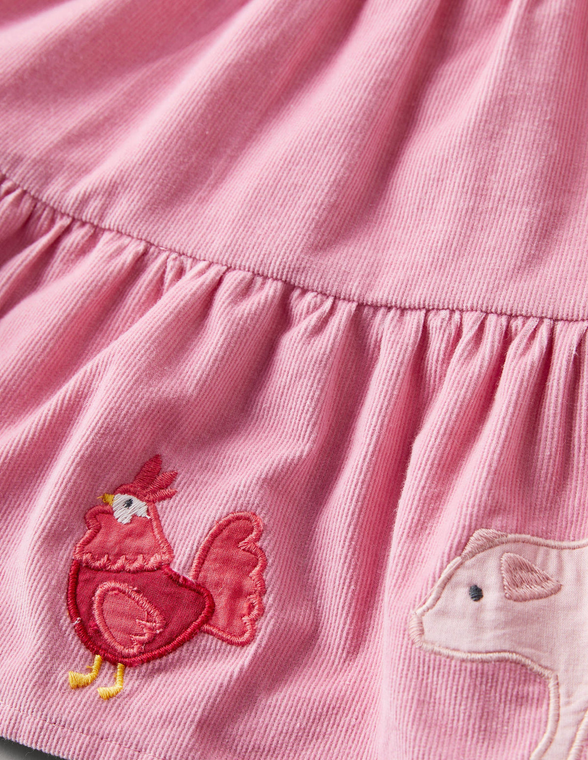 Cord Appliqué Midi Skirt-Formica Pink Farm Animals - Image 3
