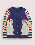 Fun Cardigan-Multi/Navy Rabbit