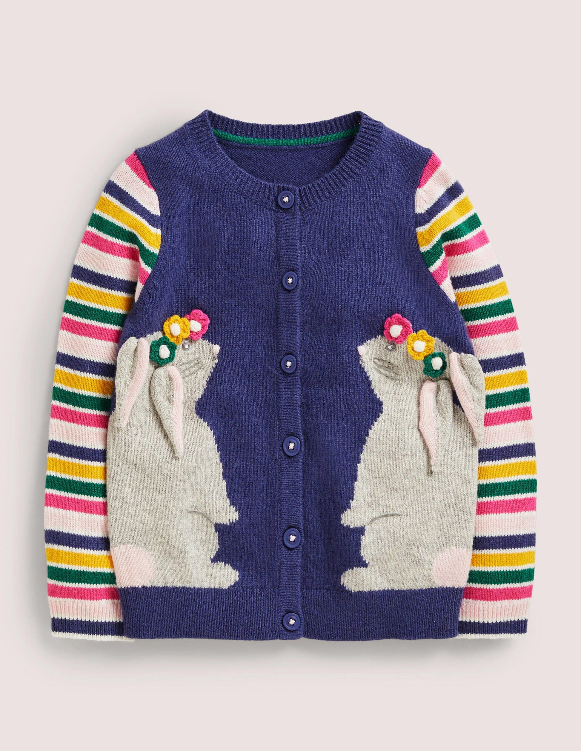 Fun Cardigan-Multi/Navy Rabbit-1