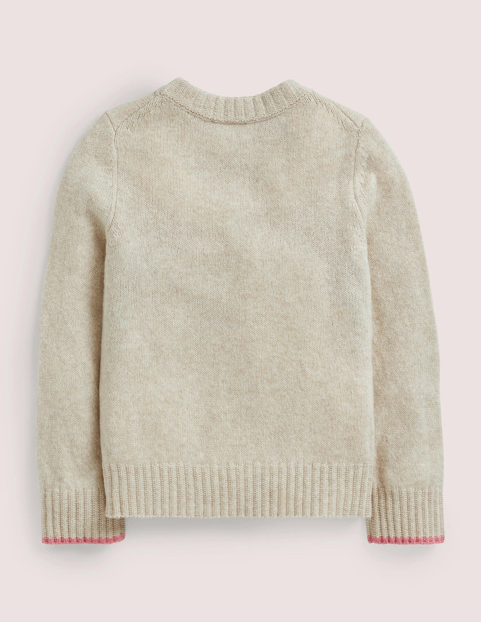 Farm House Sweater-Oatmeal Marl House Scene-2