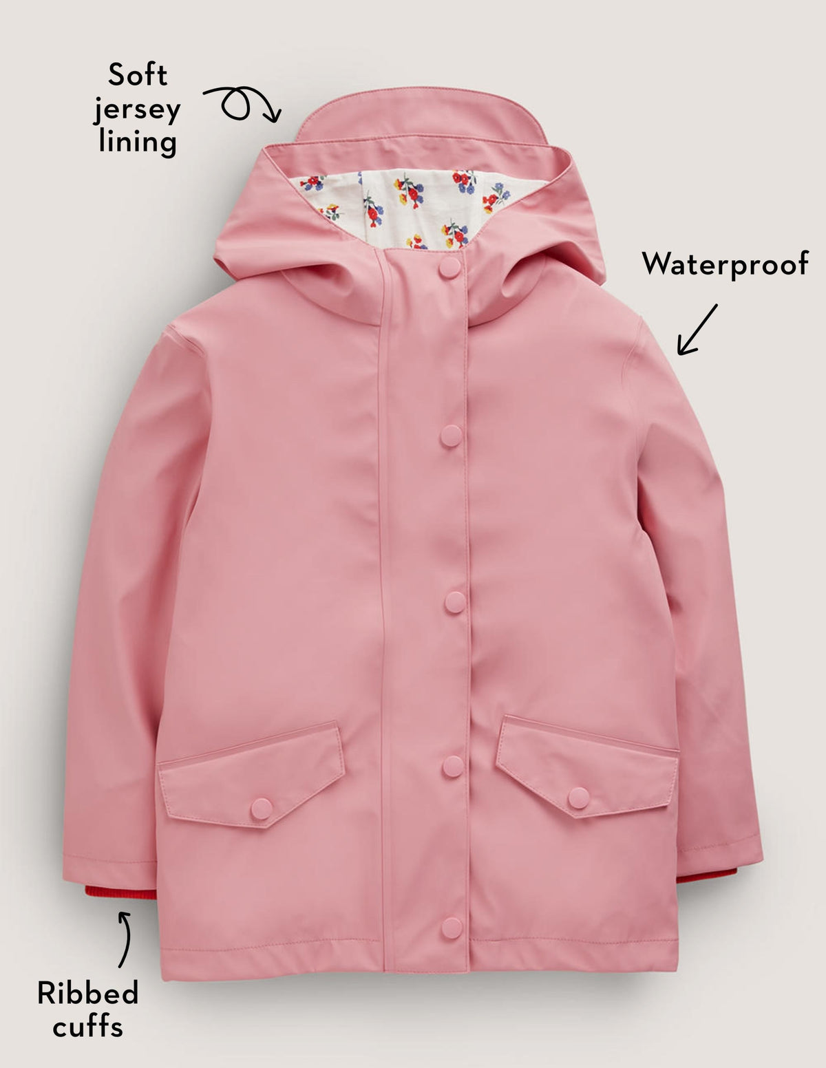 Pink Waterproof Fisherman's Jacket-Formica Pink - Image 5
