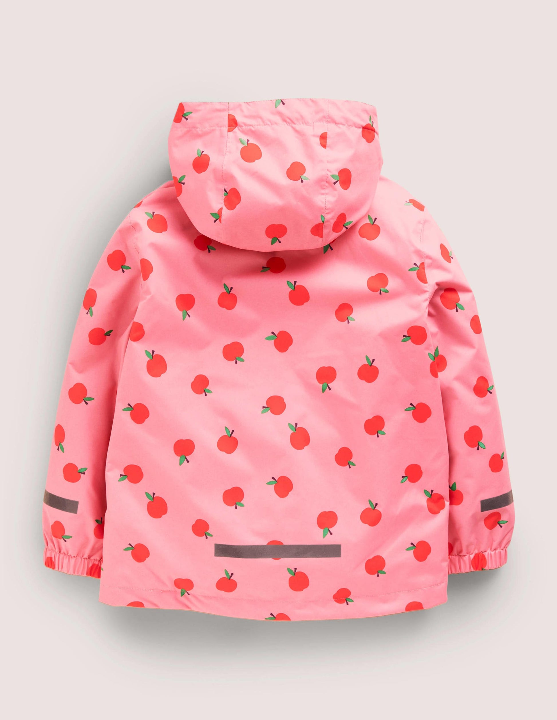 Pink Apple Print Waterproof Jacket-Formica Pink Apples-2